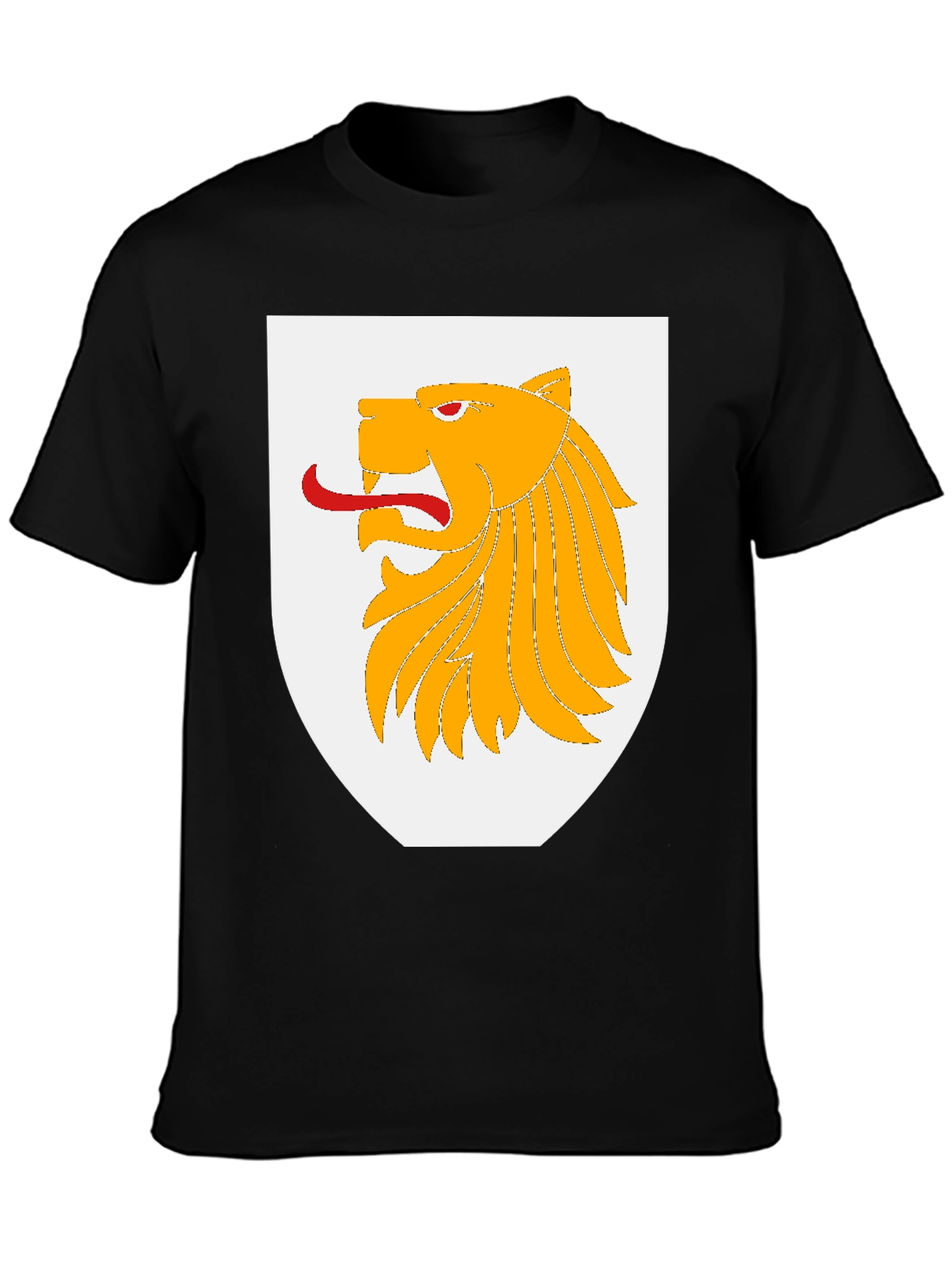 Lion Crest Graphic T-Shirt - Bold Design