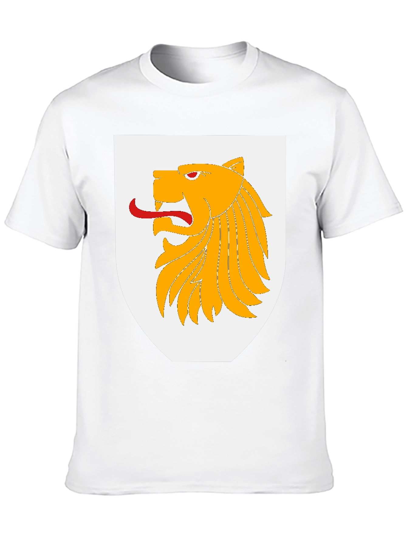 Lion Crest Graphic T-Shirt - Bold Design