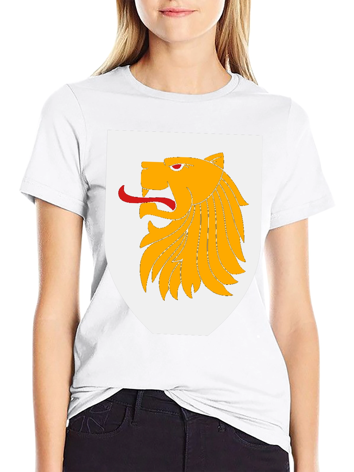 Lion Crest Graphic T-Shirt - Bold Design
