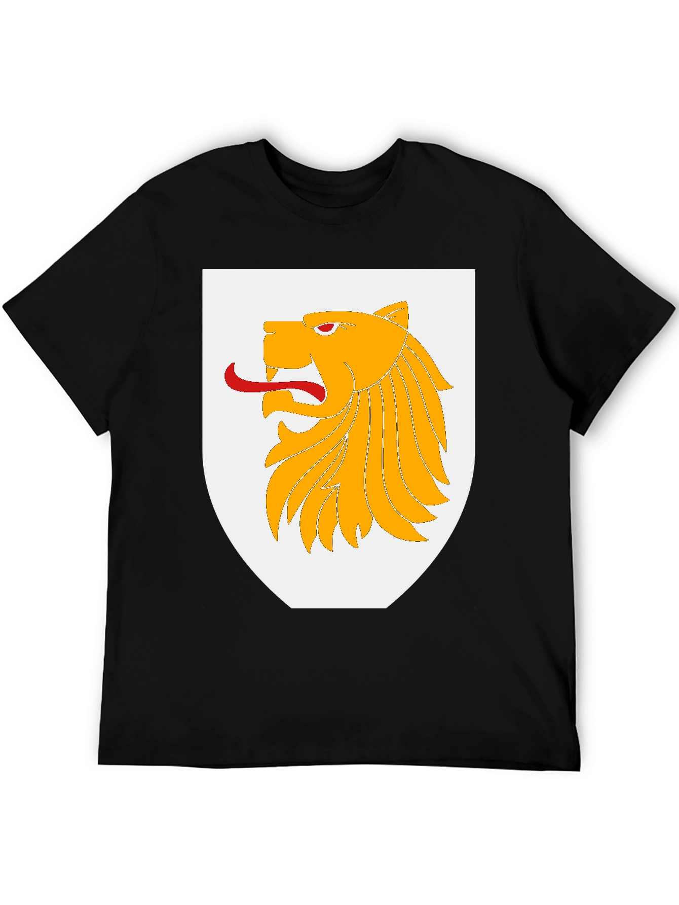 Lion Crest Graphic T-Shirt - Bold Design