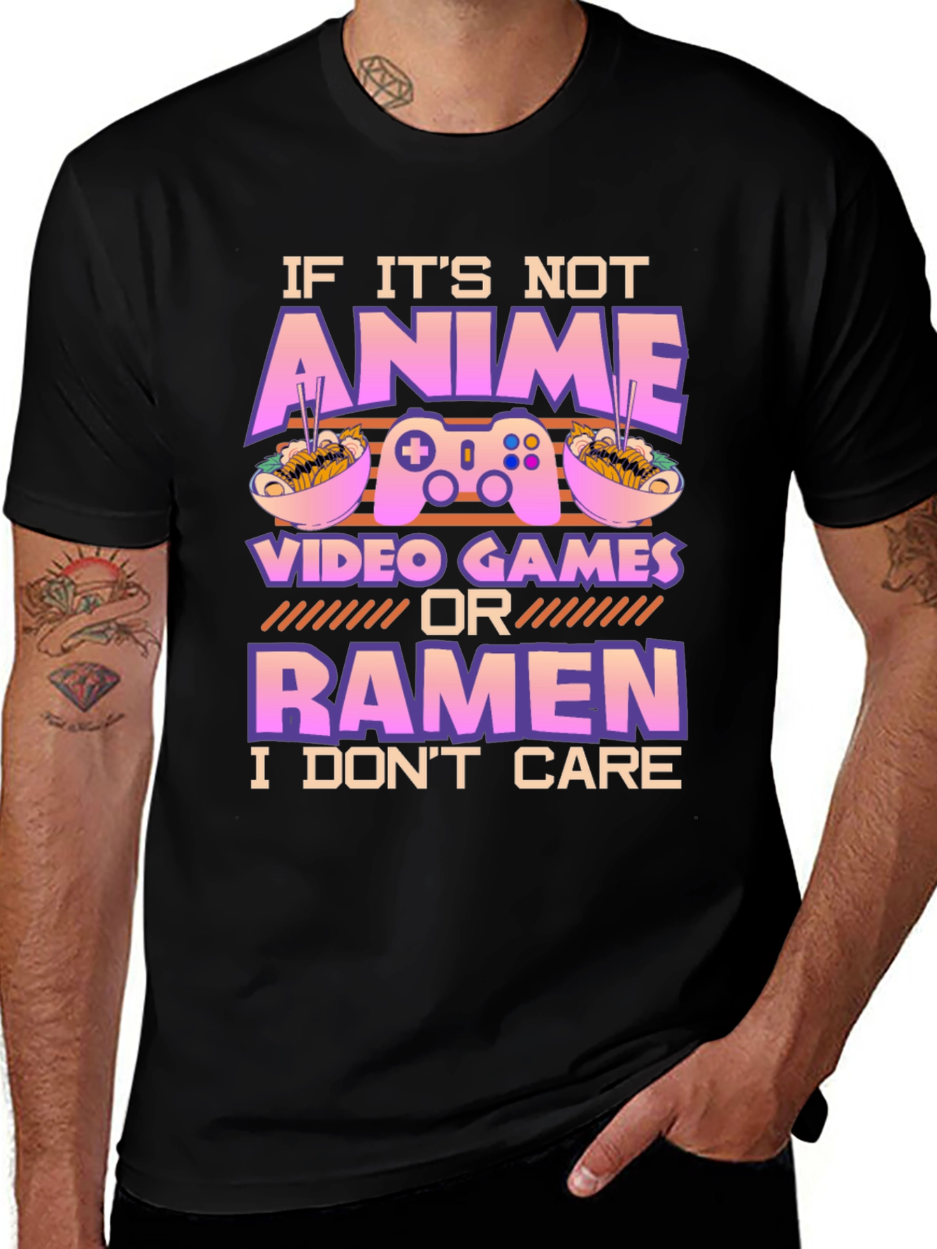 Anime Video Games Ramen T-Shirt