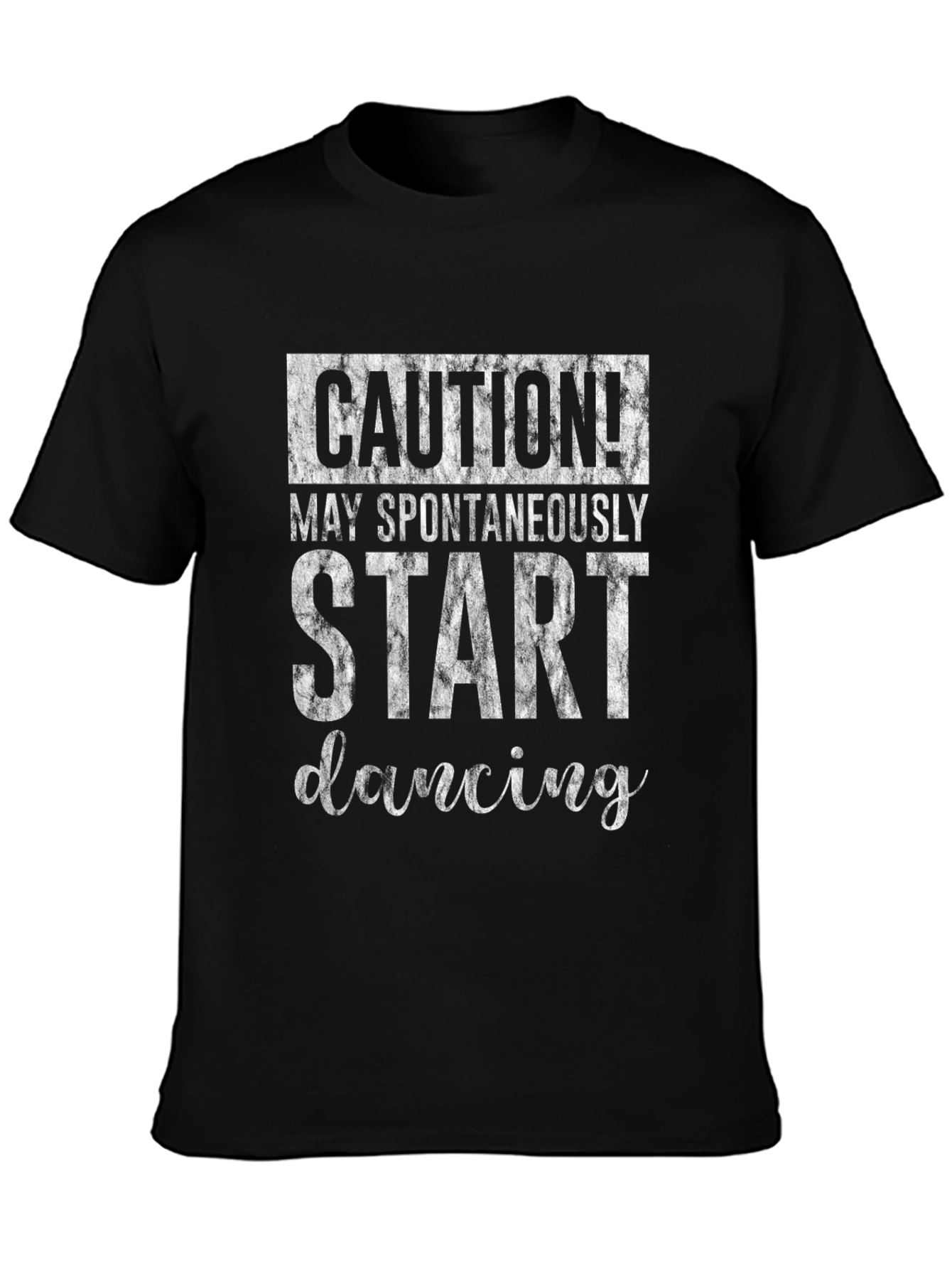 Caution Spontaneous Dancing Graphic Tee