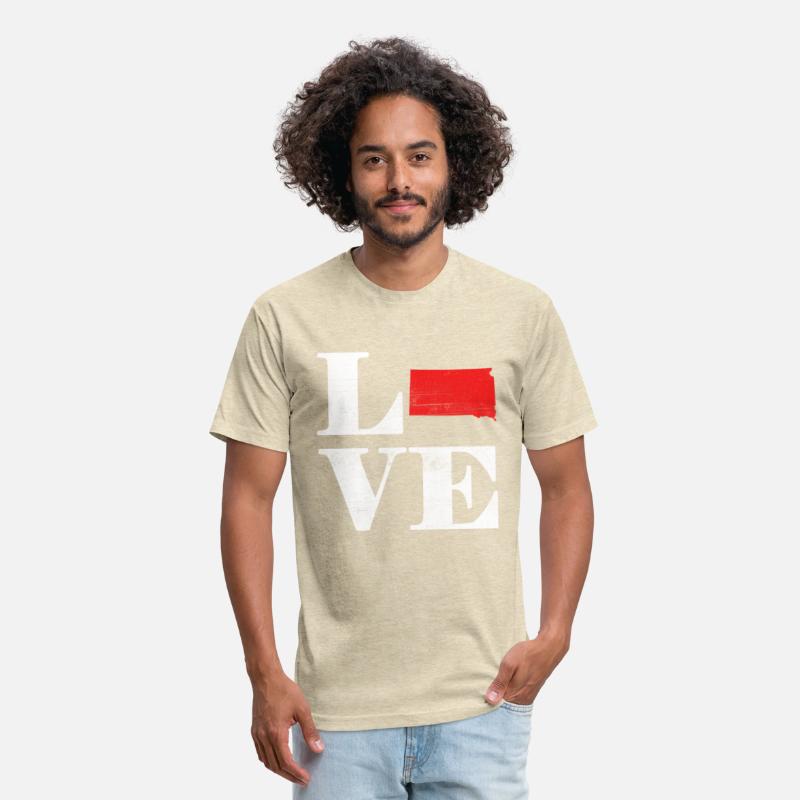 Proud America State Land Map Love South Dakota