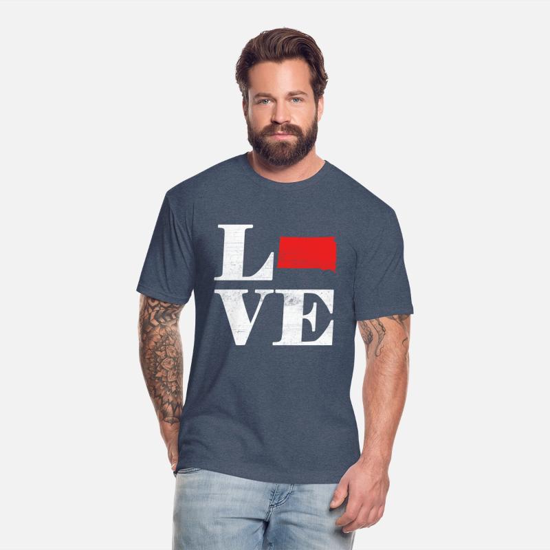 Proud America State Land Map Love South Dakota