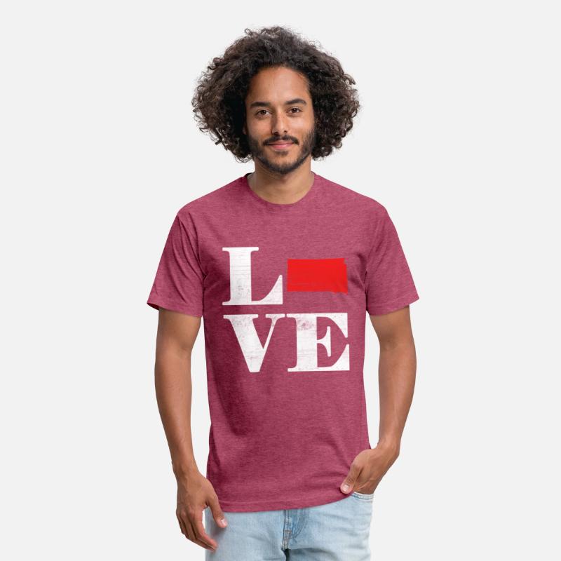 Proud America State Land Map Love South Dakota