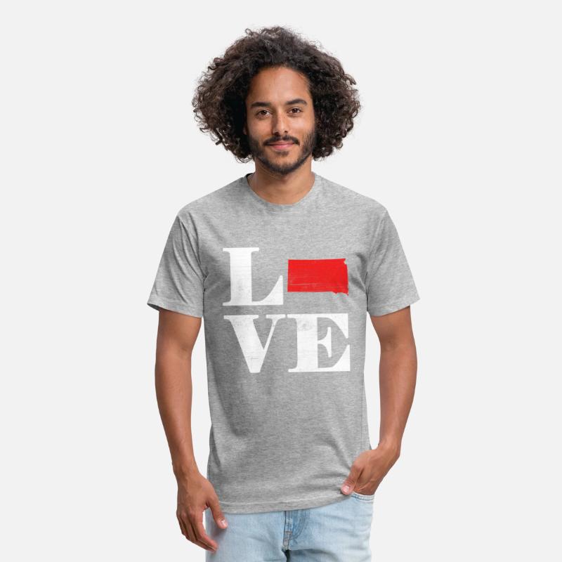 Proud America State Land Map Love South Dakota