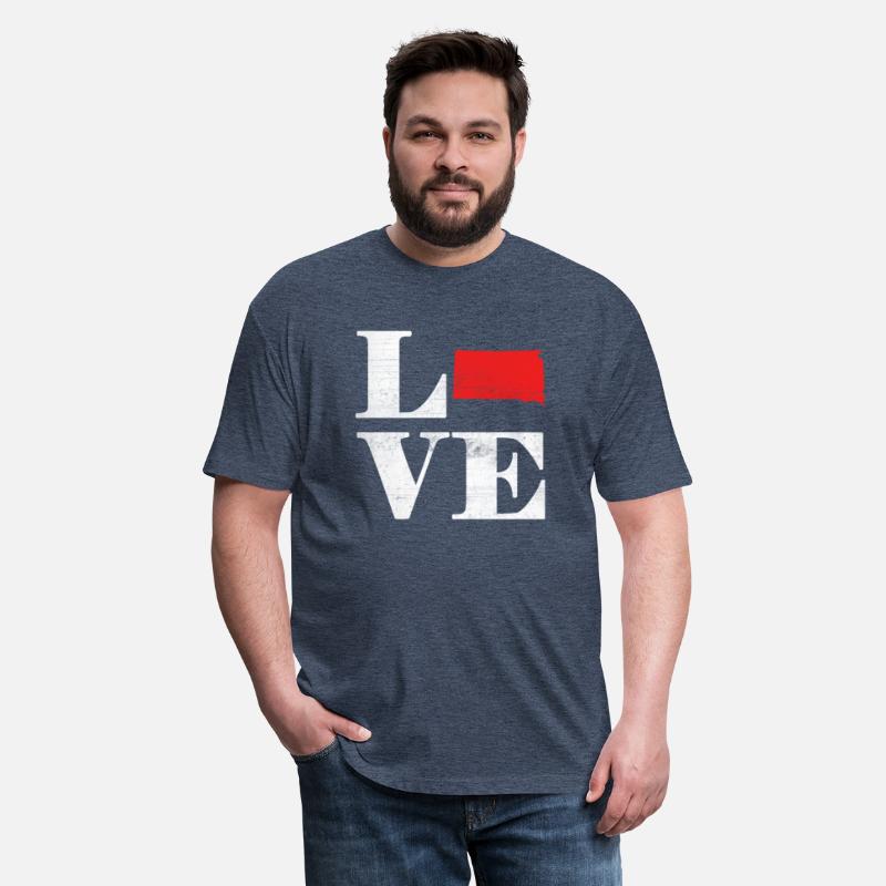 Proud America State Land Map Love South Dakota