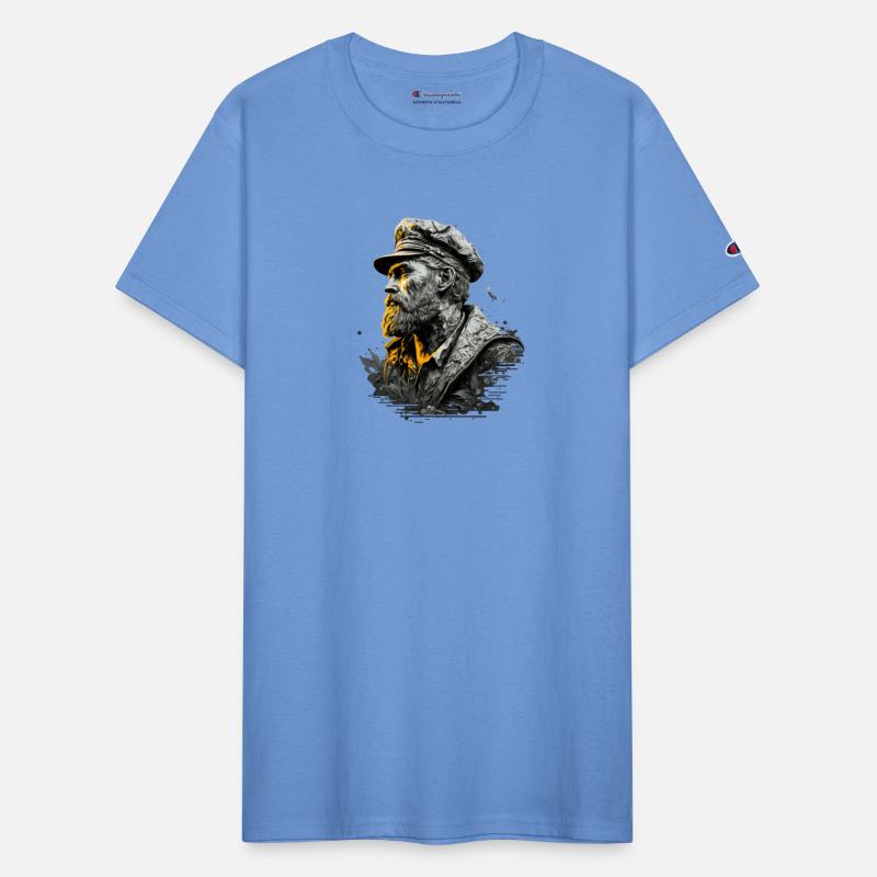 proud captain of a sailing ship in a maritime look