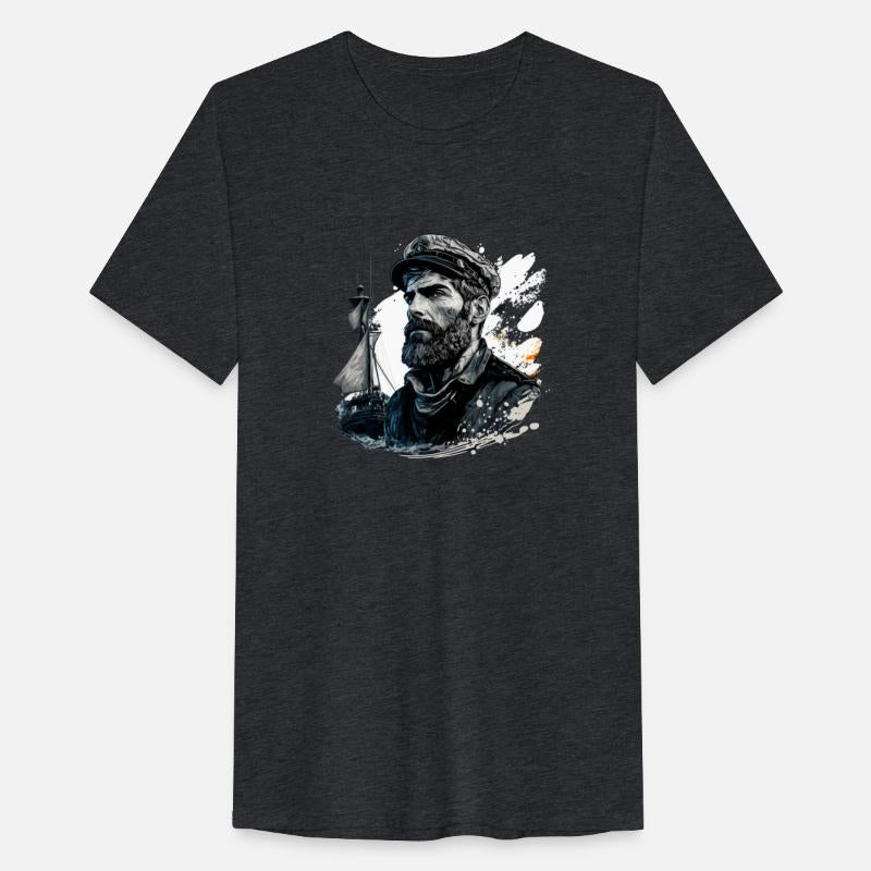 proud captain of a sailing ship on the high seas