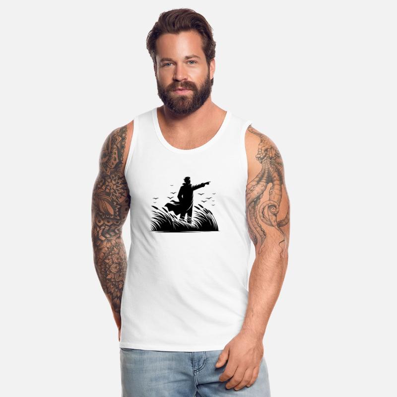 Proud Man At The Coast Guard By The Sea