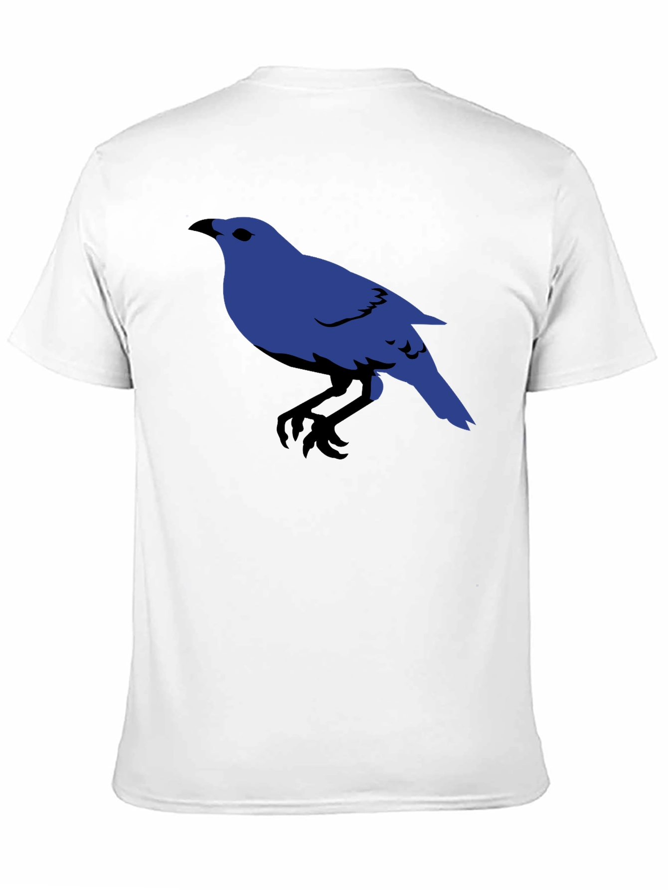Blue Bird Graphic Black T-Shirt