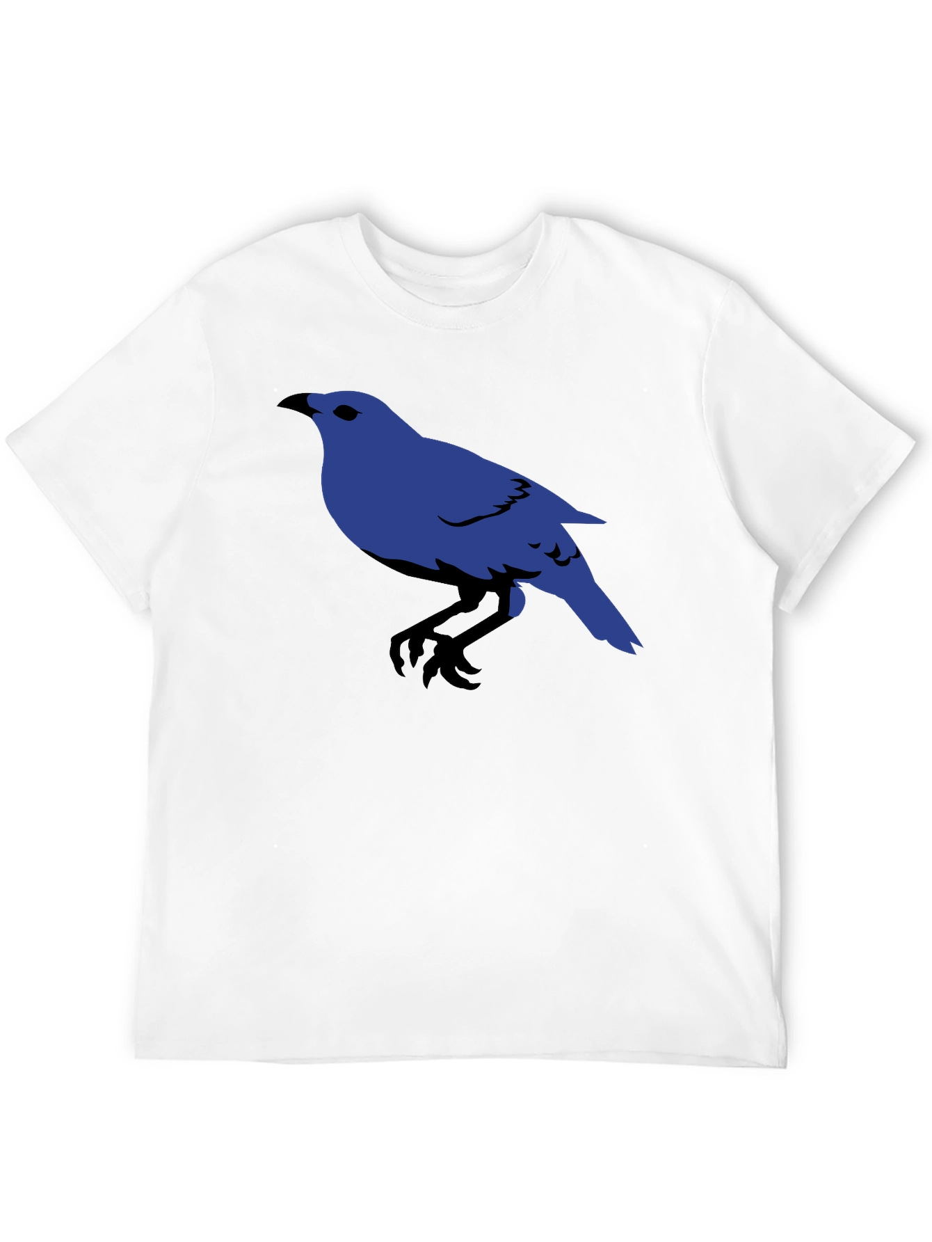 Blue Bird Graphic Black T-Shirt