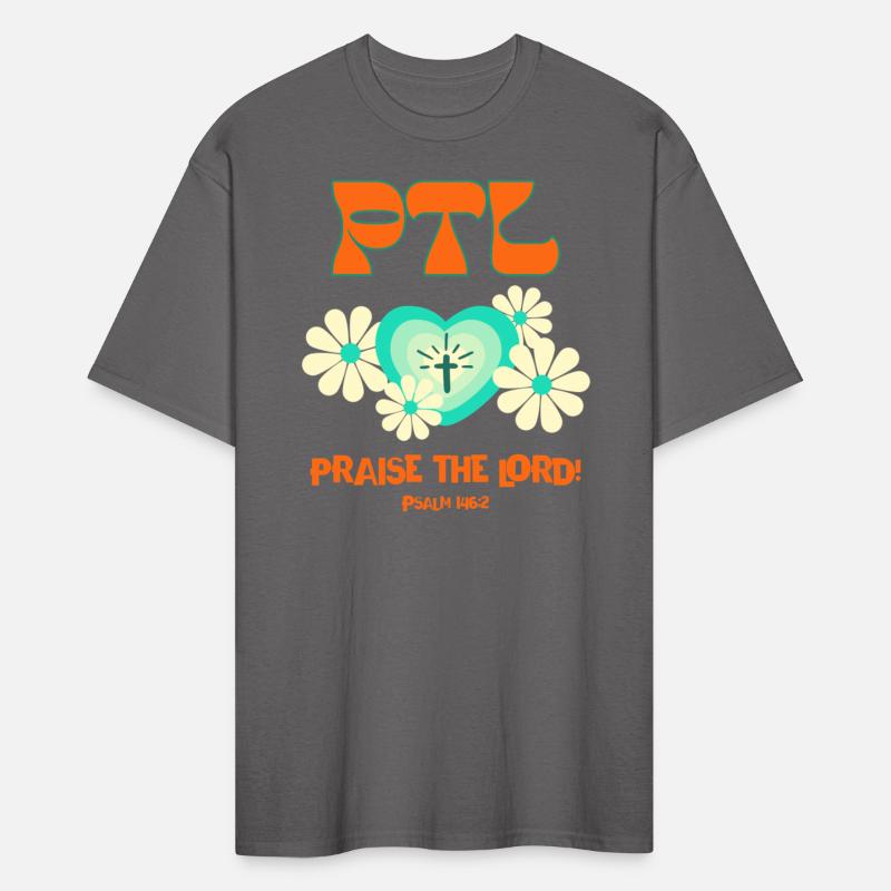 PTL, Praise the Lord, Psalm 146:2 Retro Design