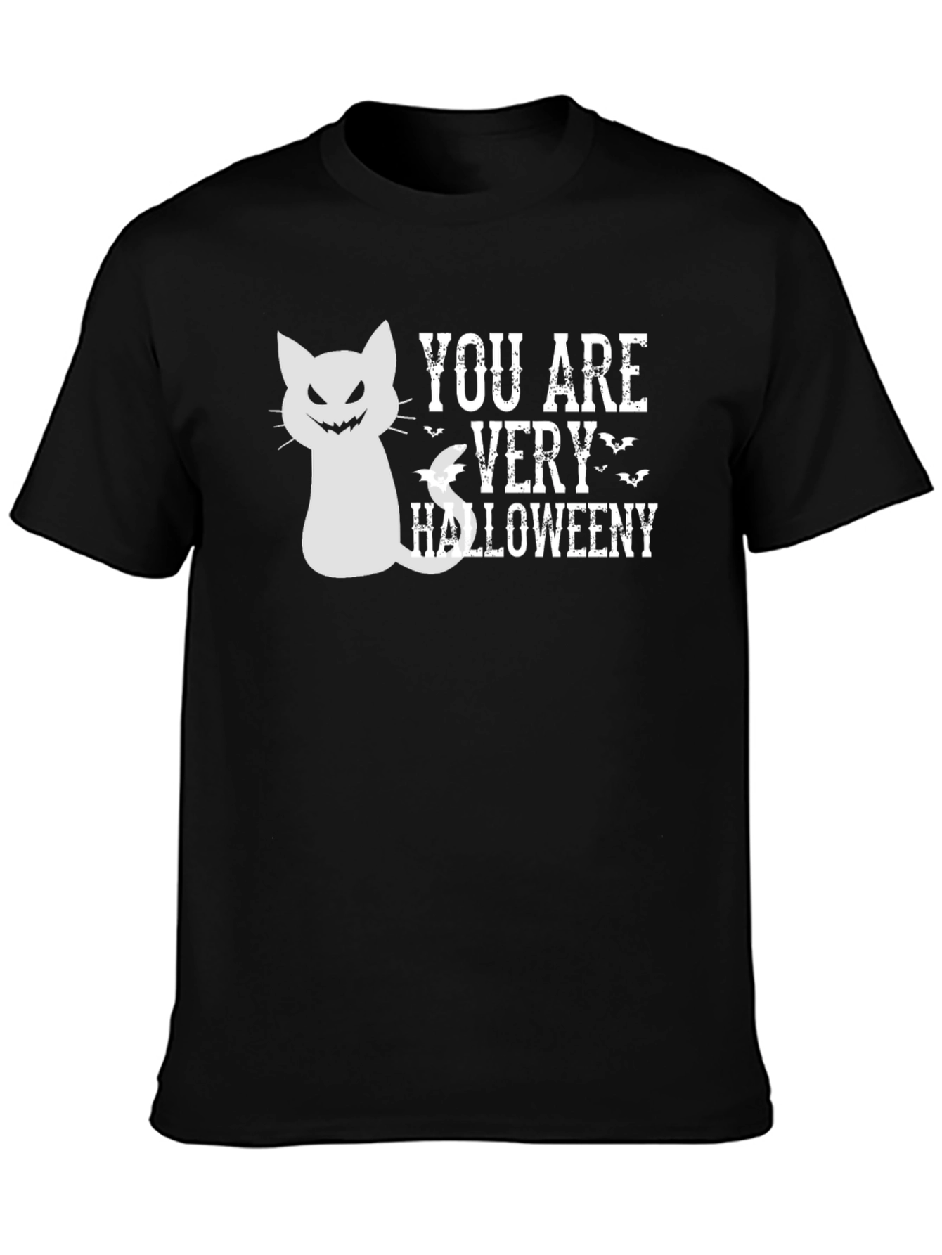 Halloween T-Shirt - You Are Very Halloweeni Cat Design