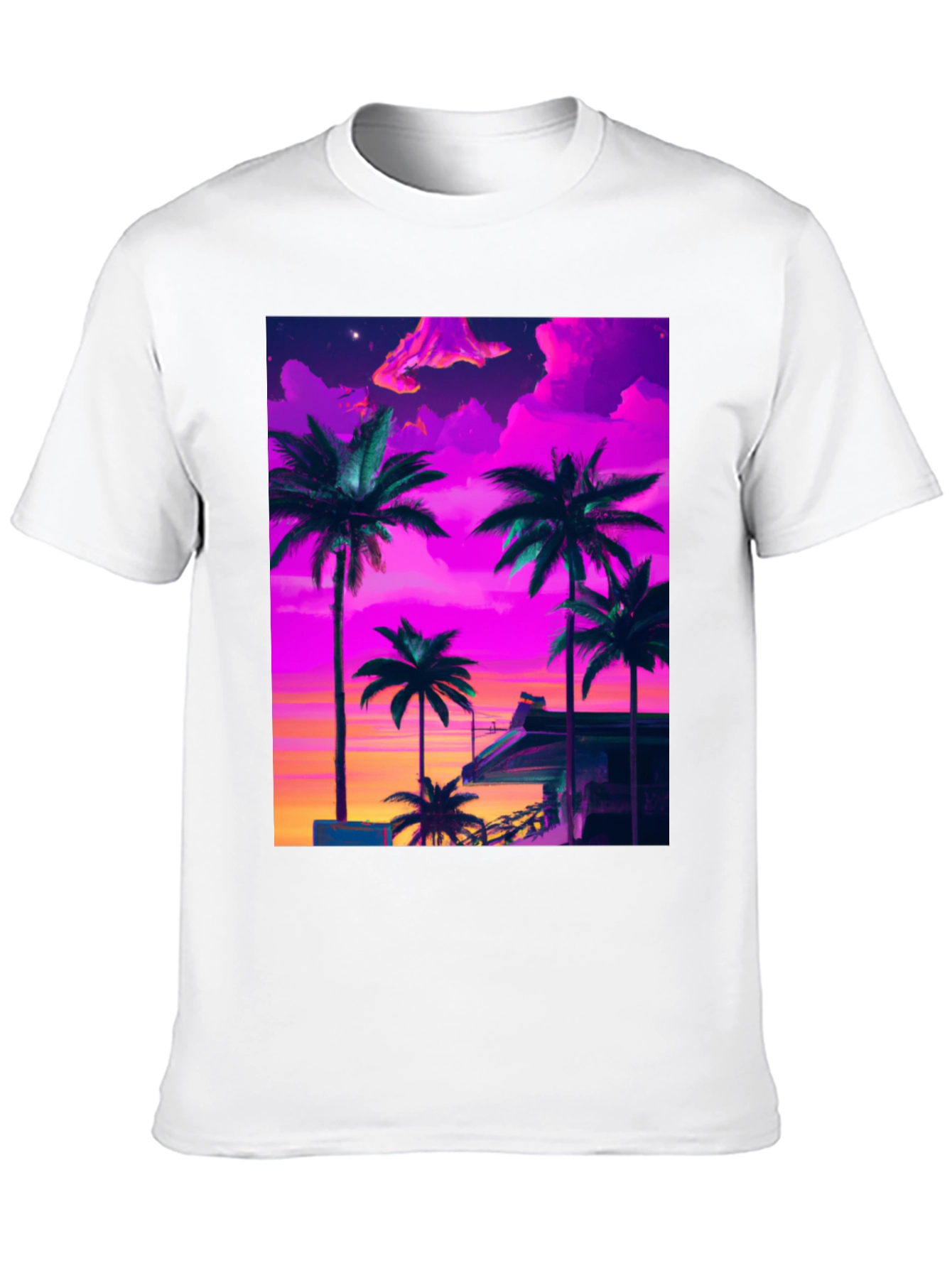Vaporwave Palm Tree Graphic Tee