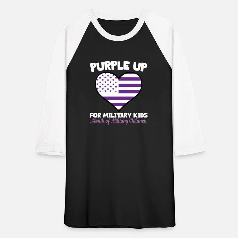 Purple Up for Military Kids Heart Design