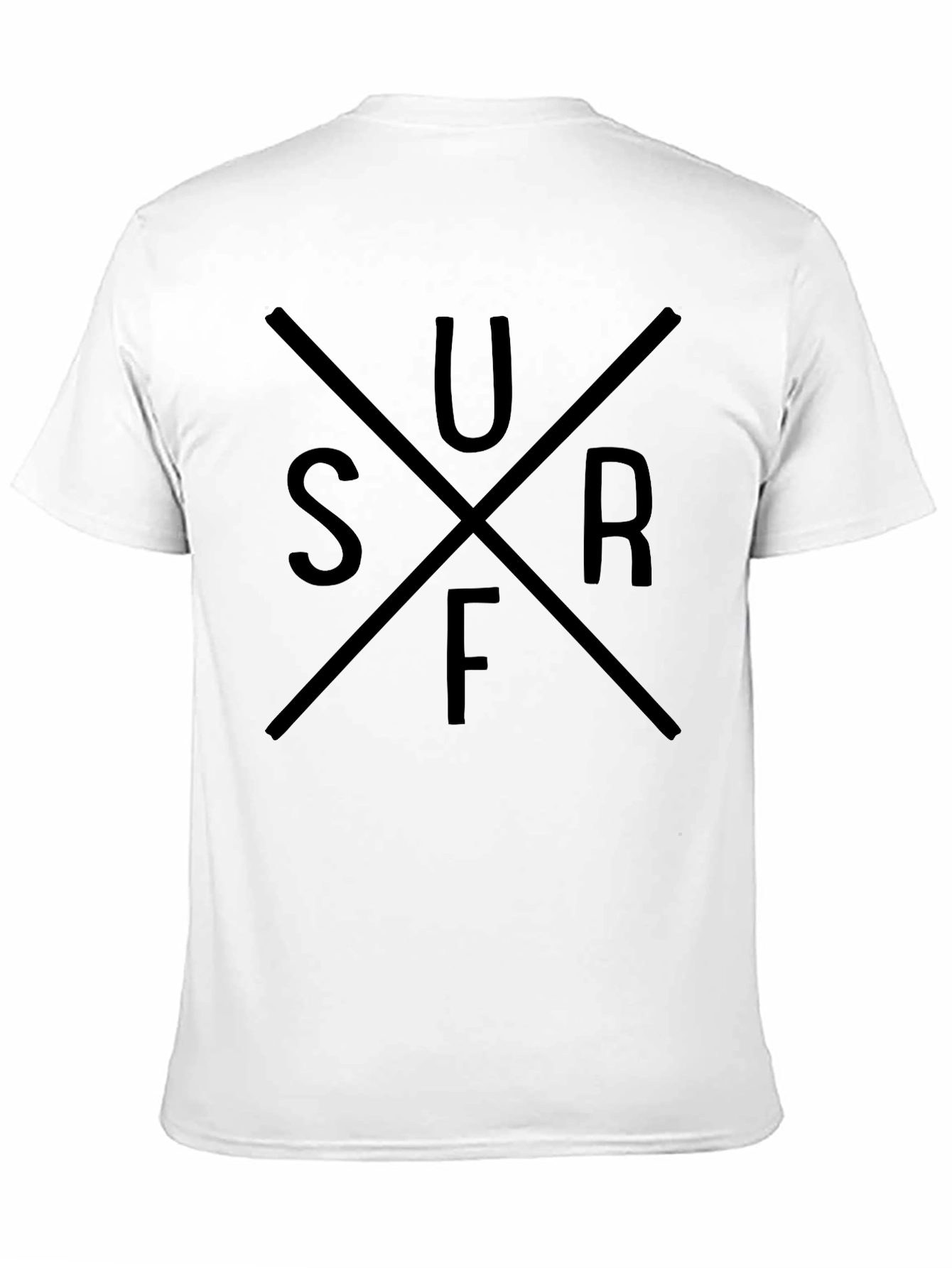 Surf Graphic Tee - Black Cotton Casual Shirt
