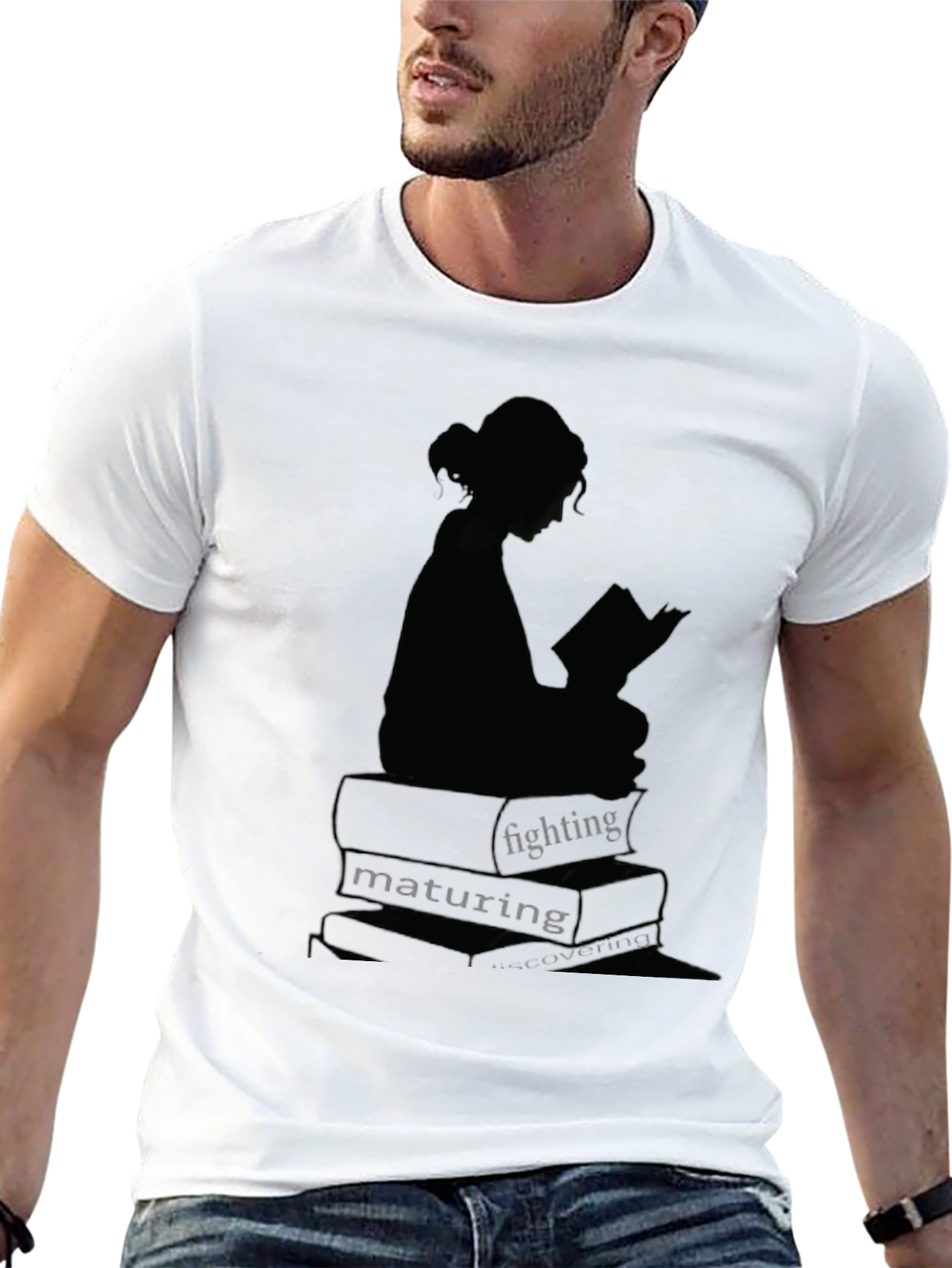 Bookworm Graphic Tee - Read Fight Mature