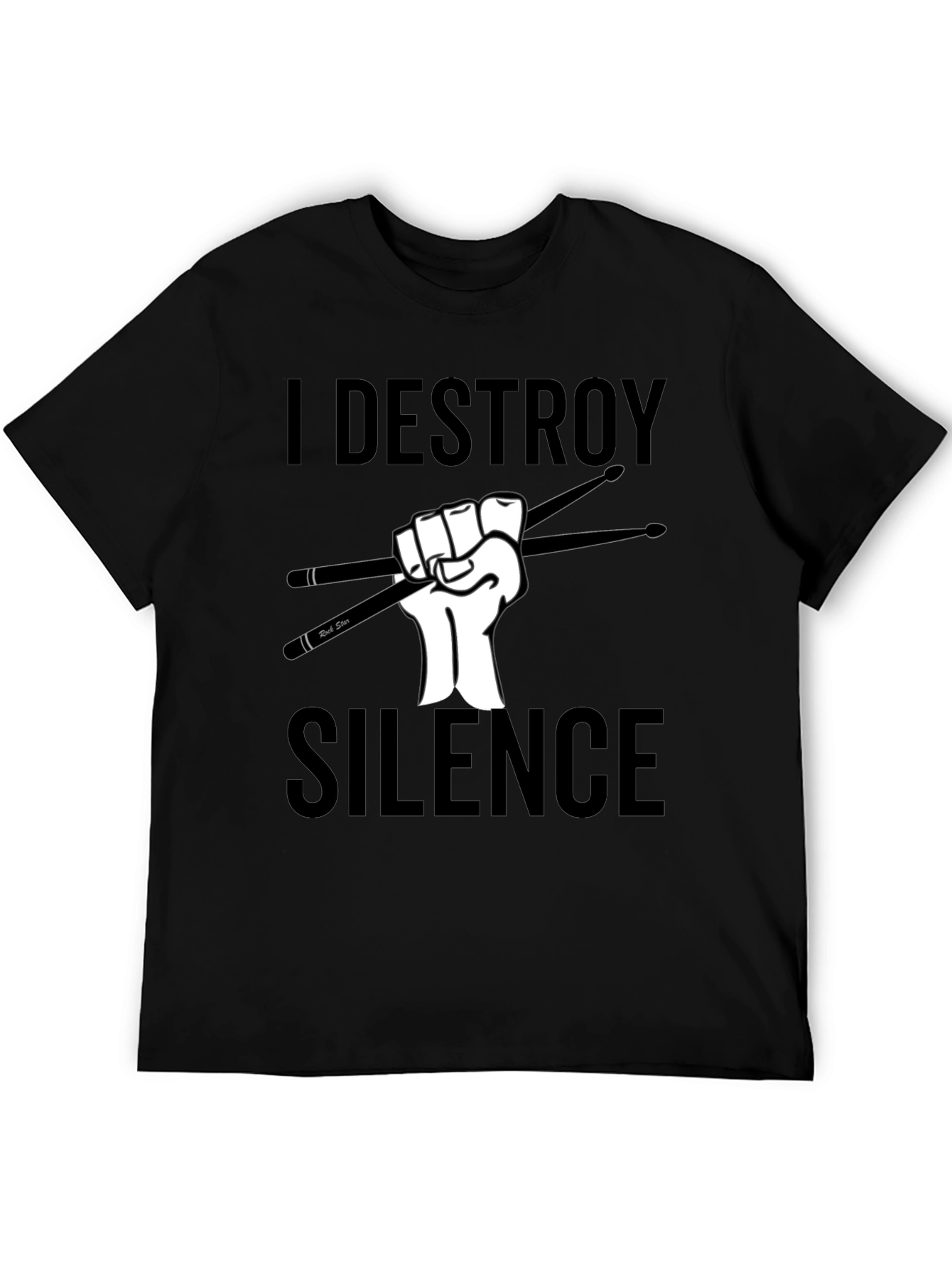 I Destroy Silence Drummer T-Shirt