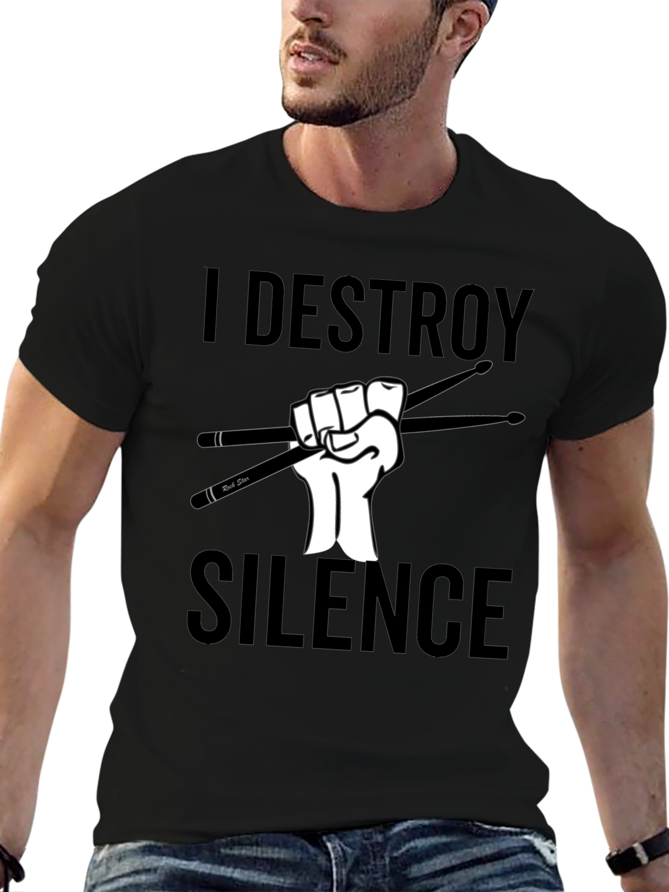 I Destroy Silence Drummer T-Shirt