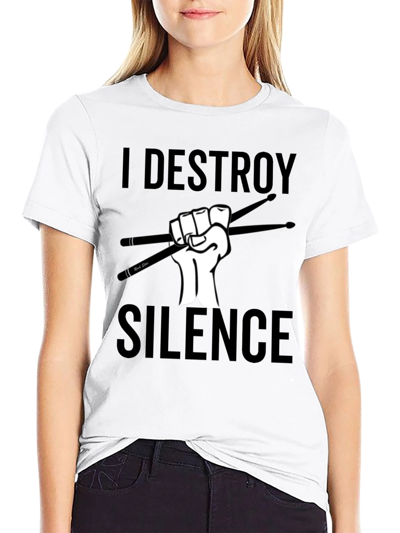 I Destroy Silence Drummer T-Shirt