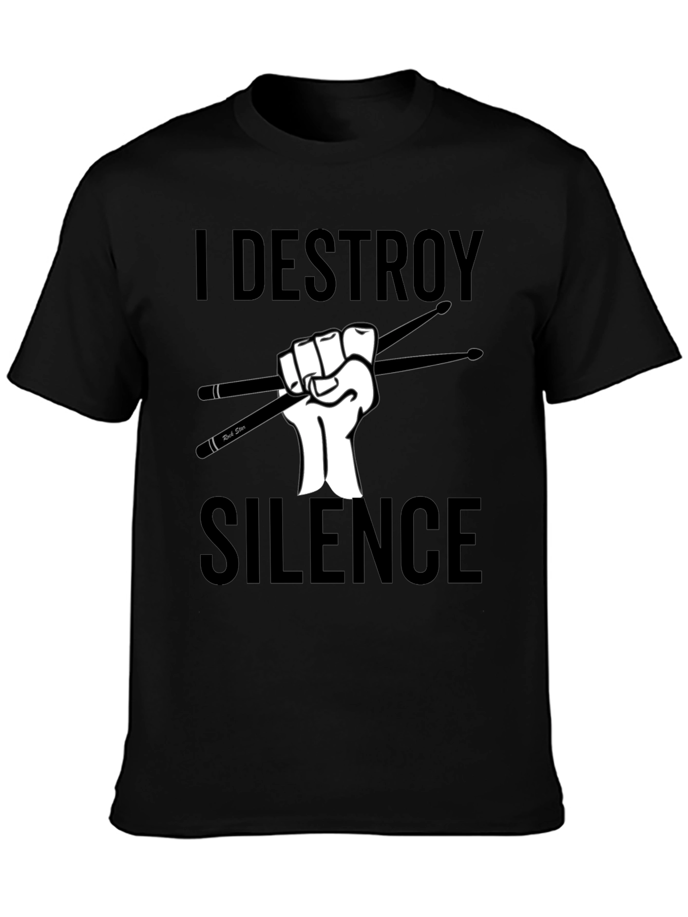 I Destroy Silence Drummer T-Shirt