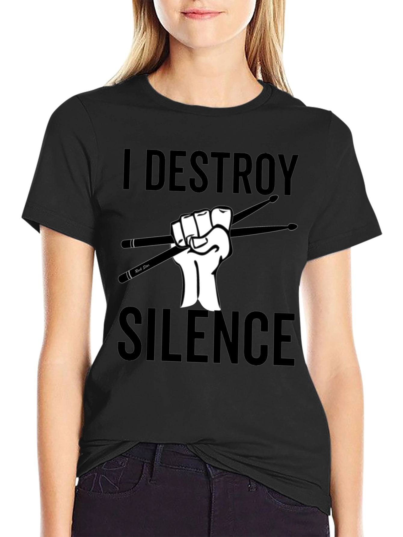 I Destroy Silence Drummer T-Shirt