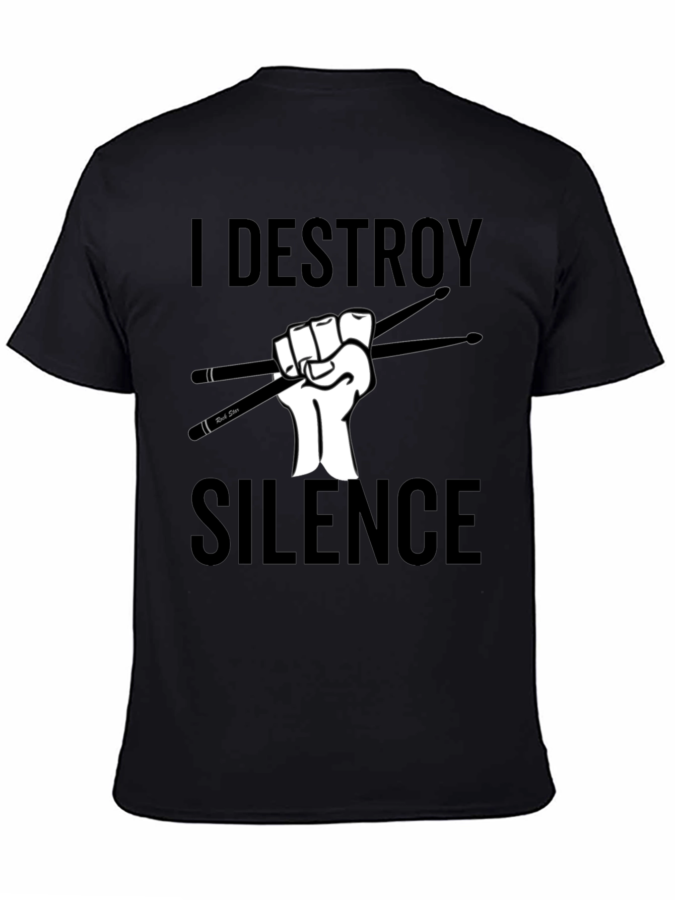 I Destroy Silence Drummer T-Shirt
