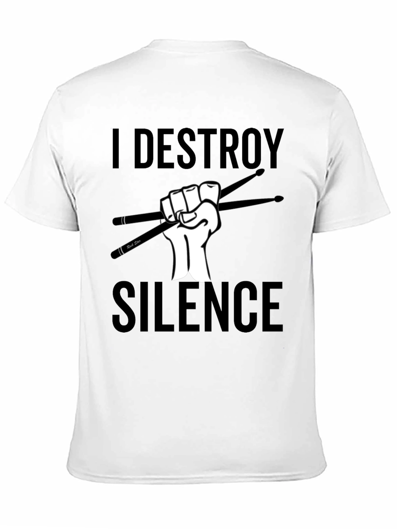 I Destroy Silence Drummer T-Shirt