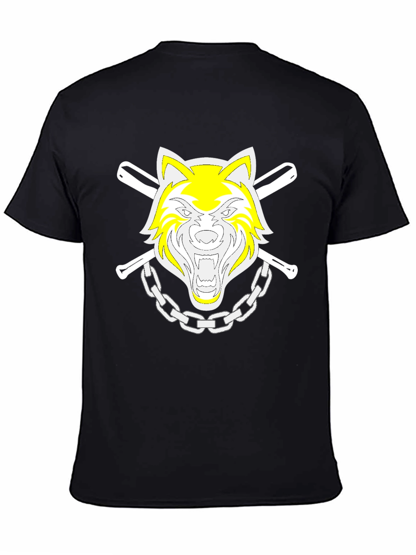 Wolf Graphic Tee - Mens Black T-Shirt