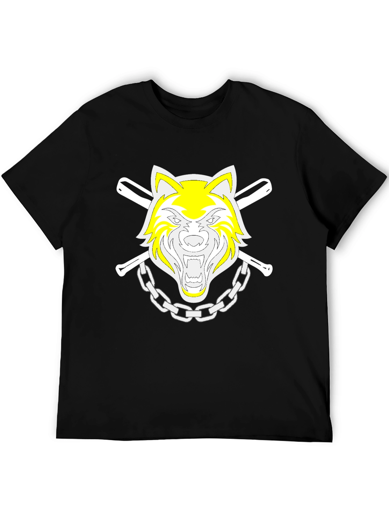Wolf Graphic Tee - Mens Black T-Shirt