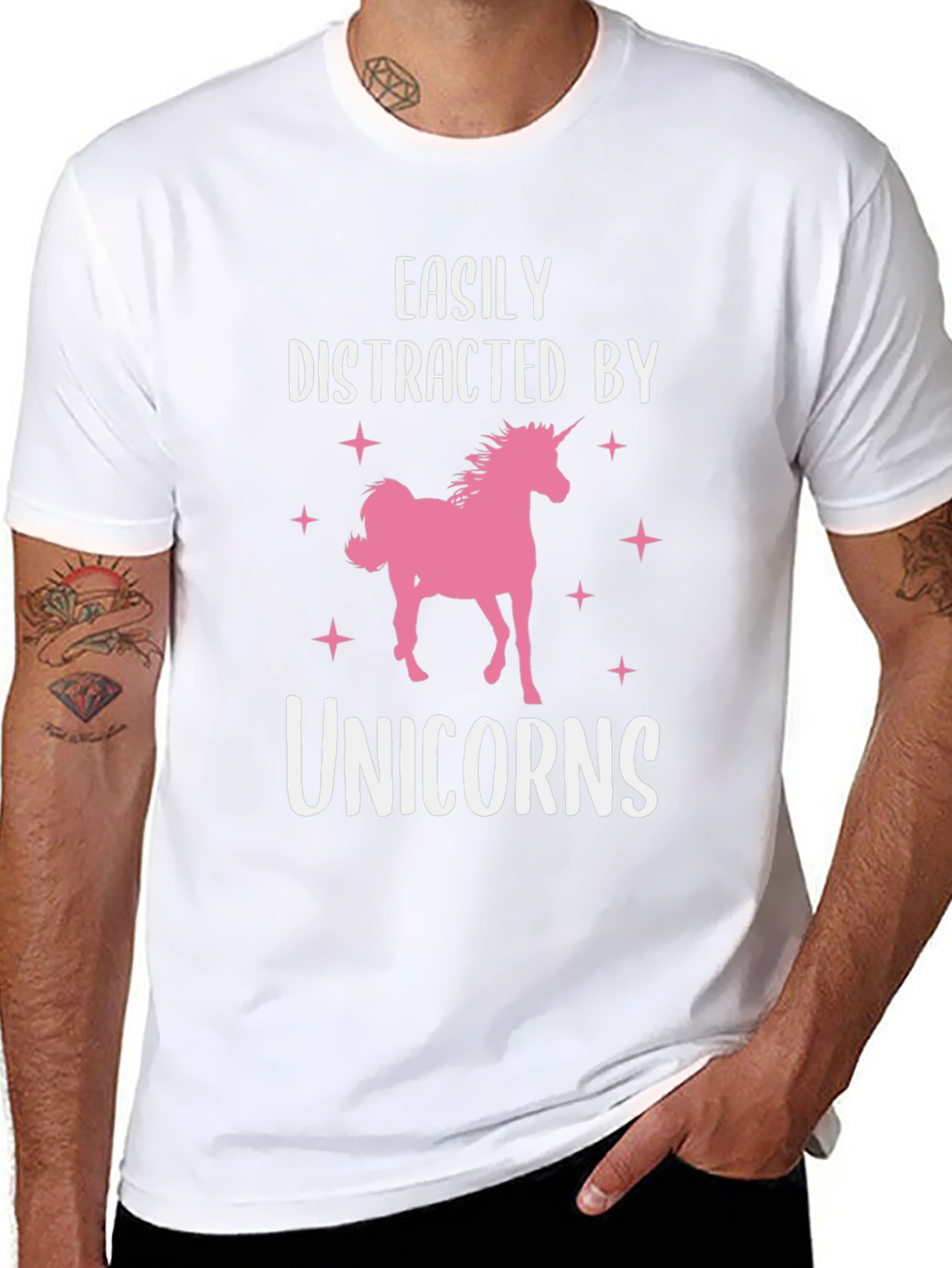 Easily Distracted by Unicorns Graphic Tee