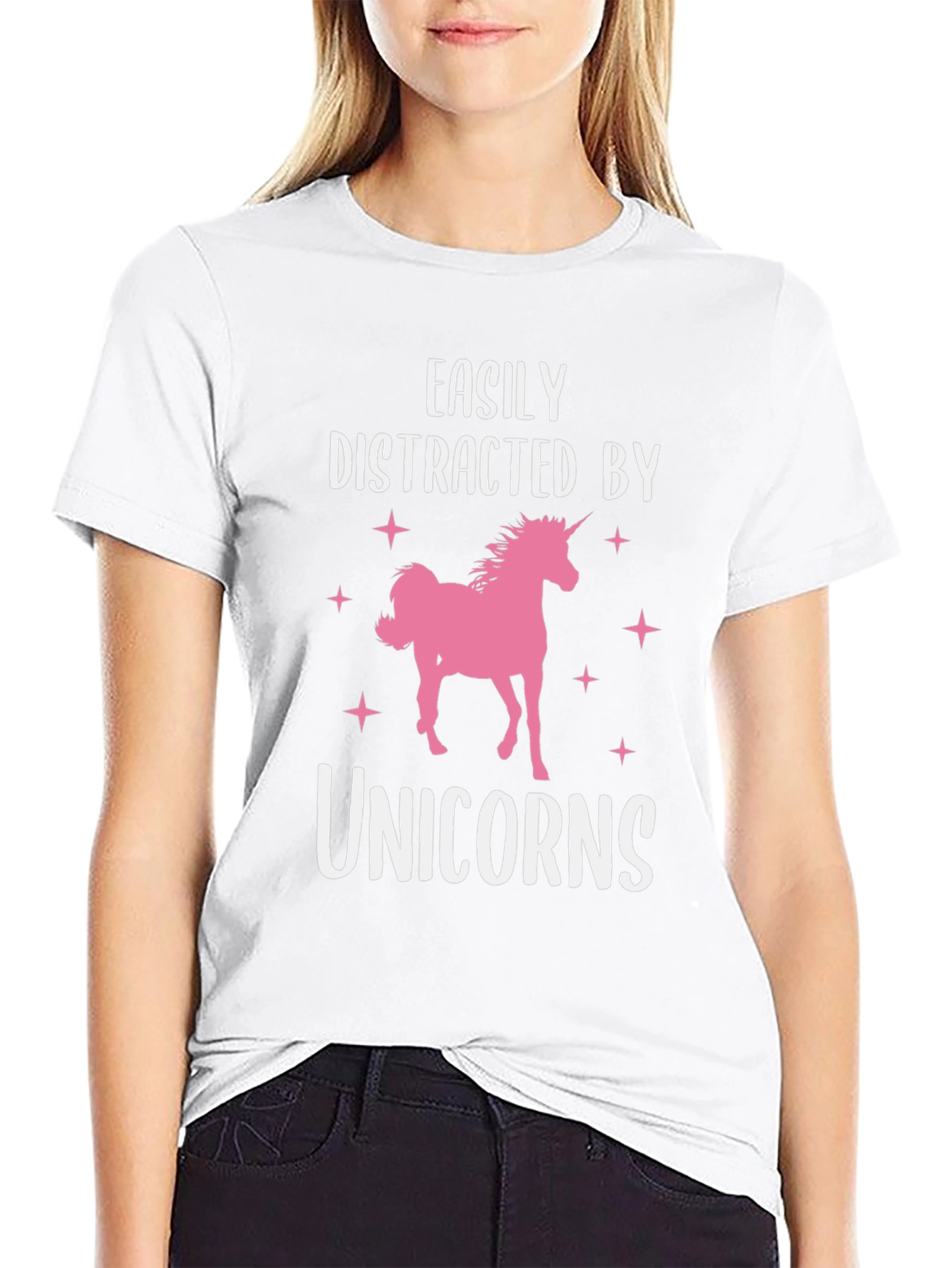 Easily Distracted by Unicorns Graphic Tee