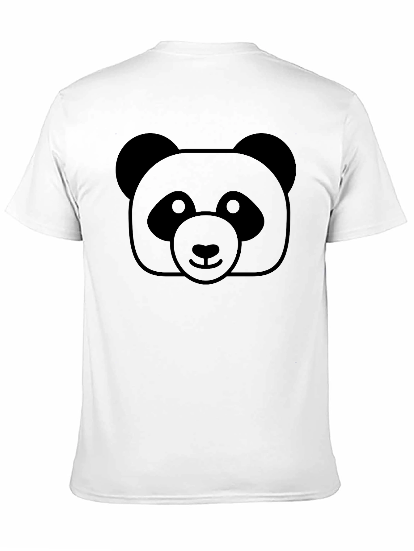 Mens Black Panda Graphic T-Shirt