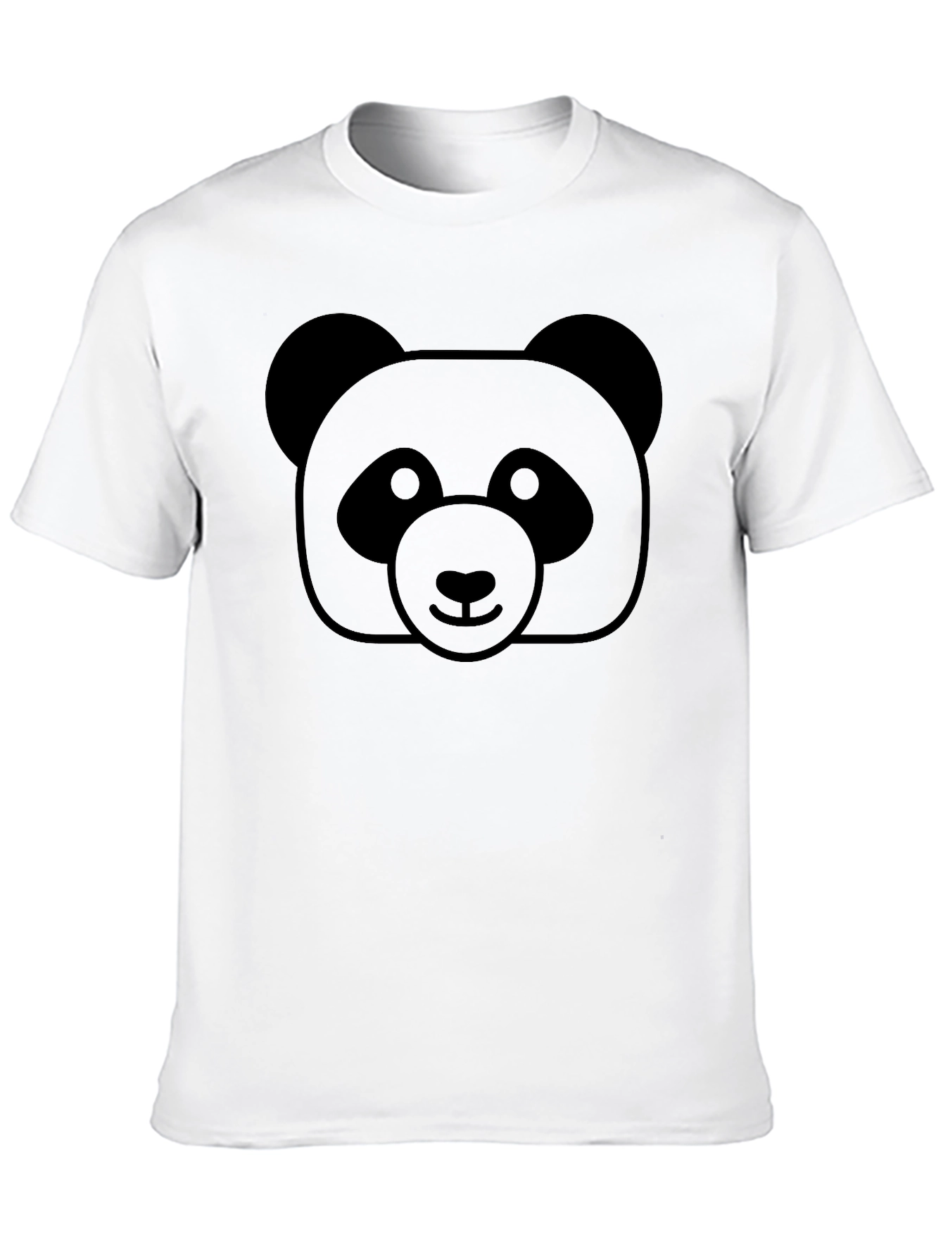 Mens Black Panda Graphic T-Shirt