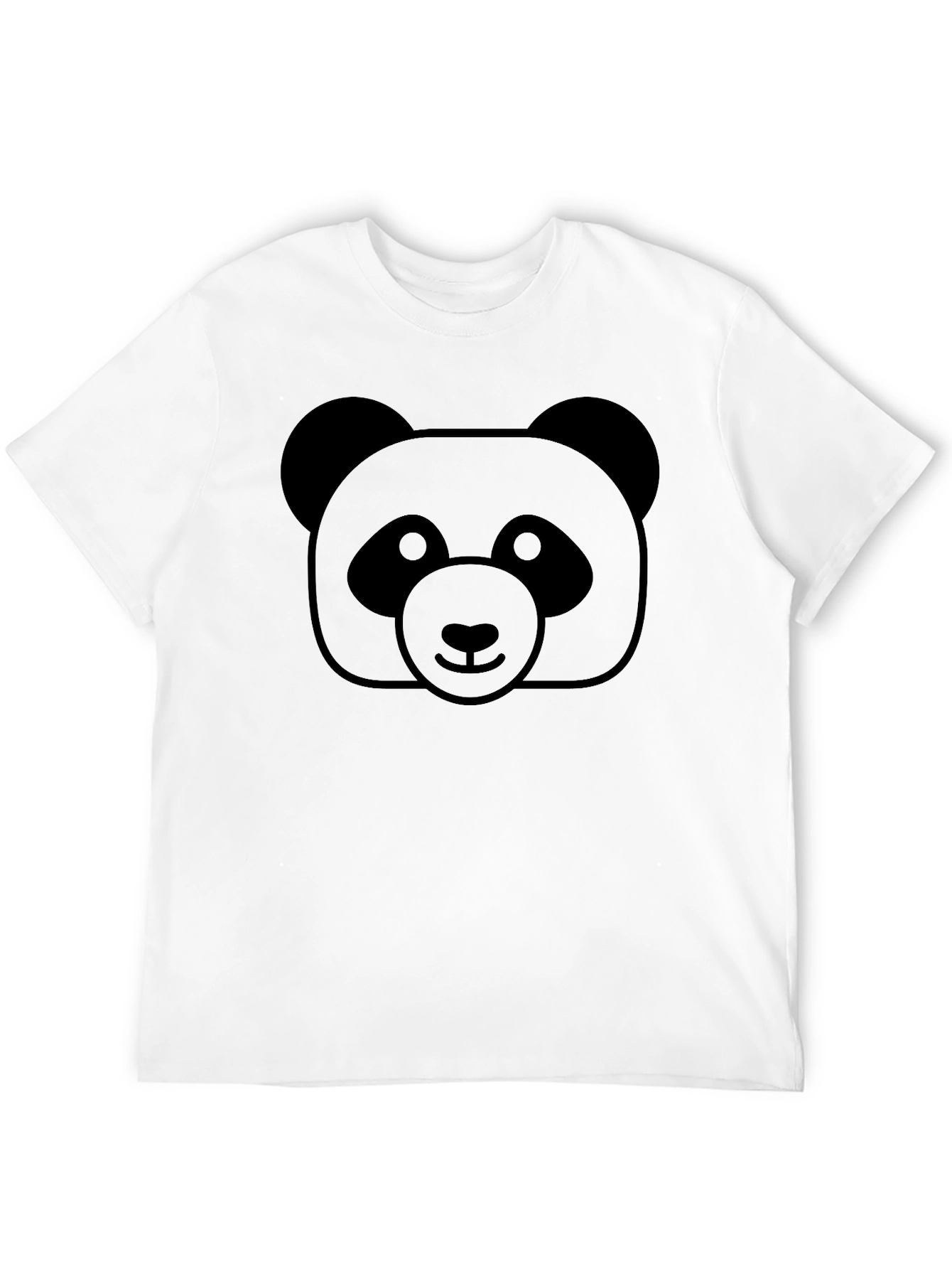 Mens Black Panda Graphic T-Shirt