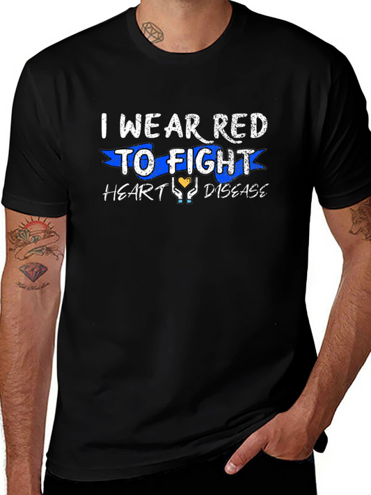 I Wear Red to Fight Heart Disease Graphic Tee