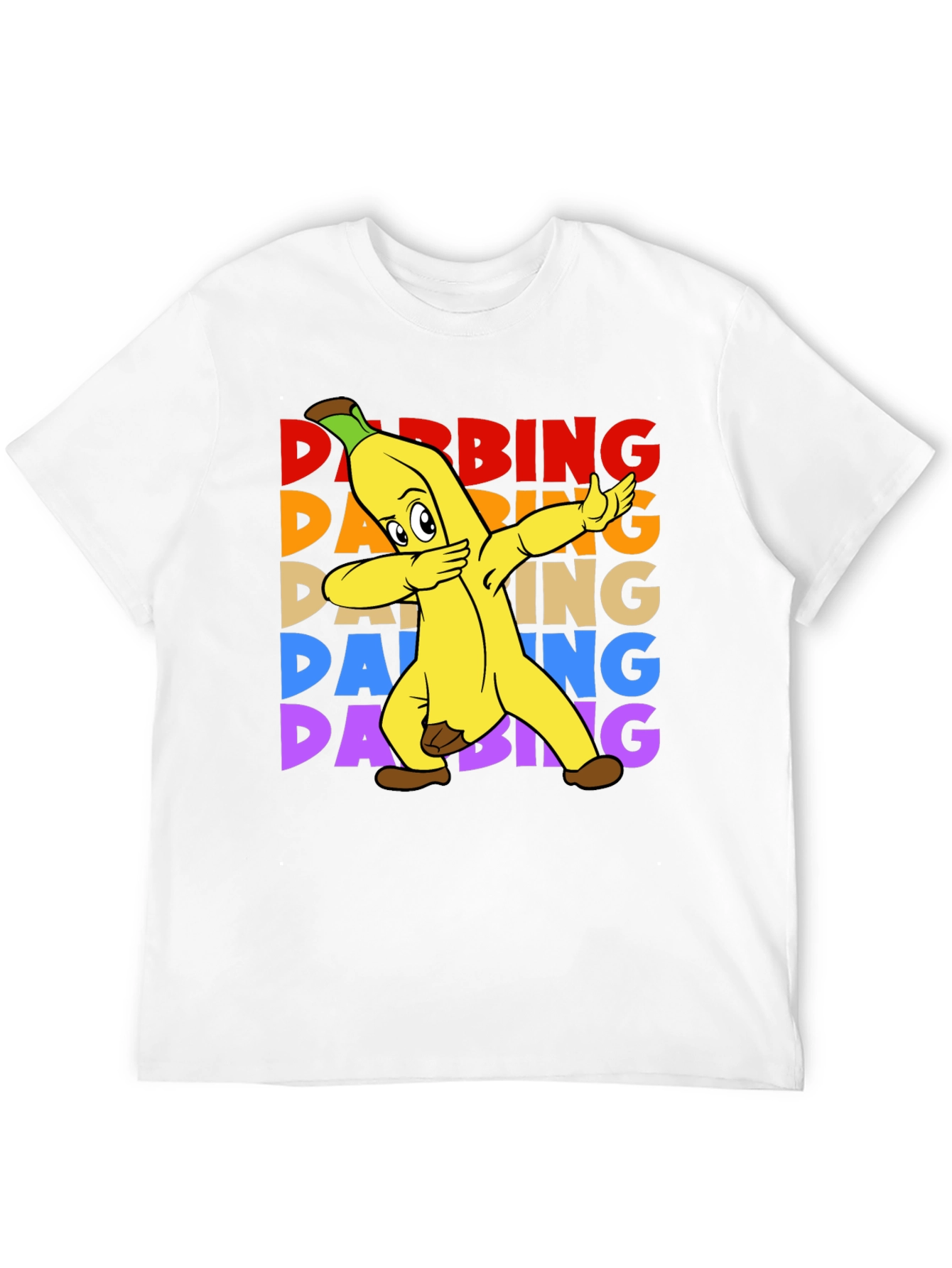 Dabbing Banana T-Shirt - Funny Fruit Cartoon Tee