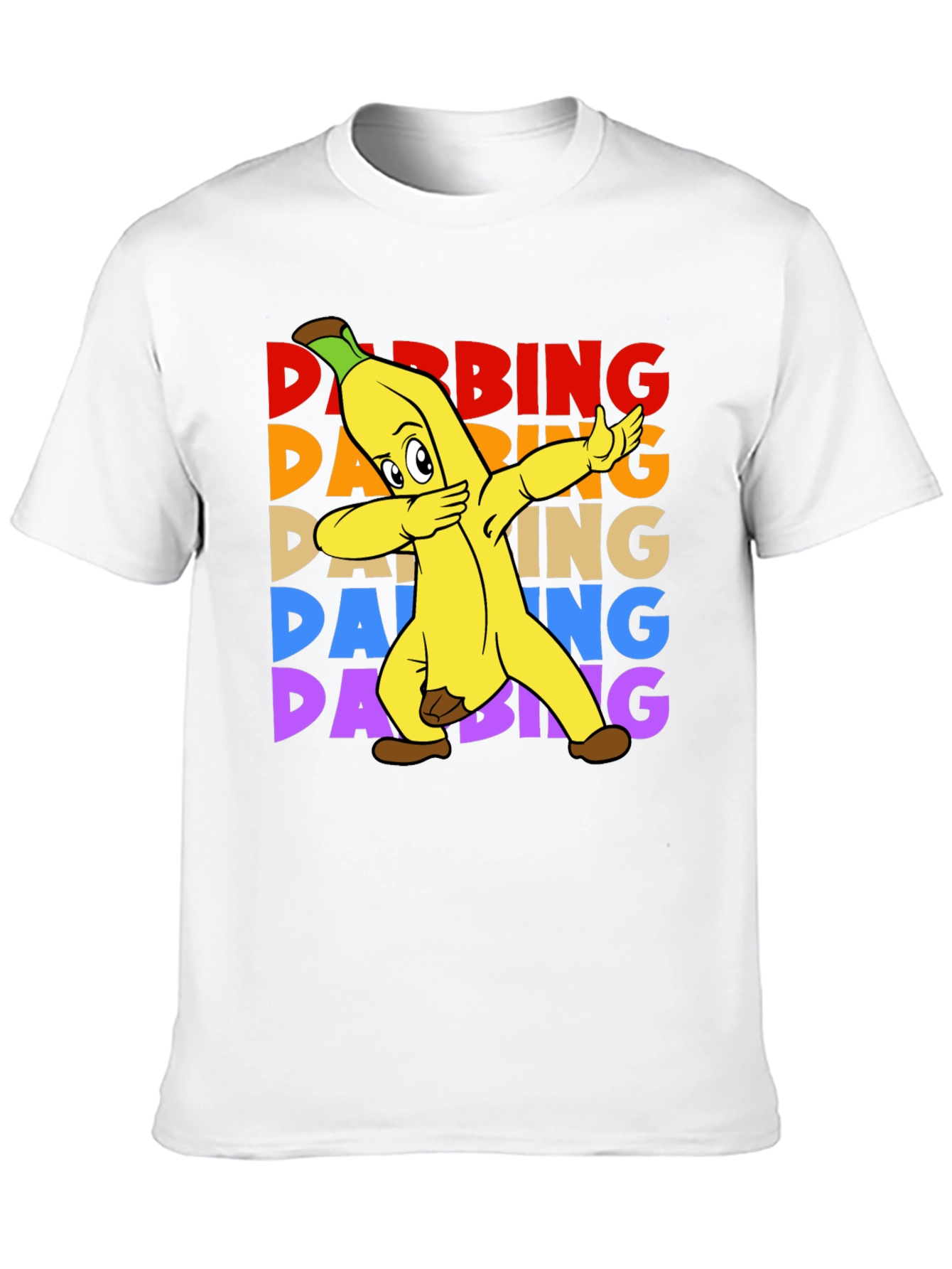 Dabbing Banana T-Shirt - Funny Fruit Cartoon Tee