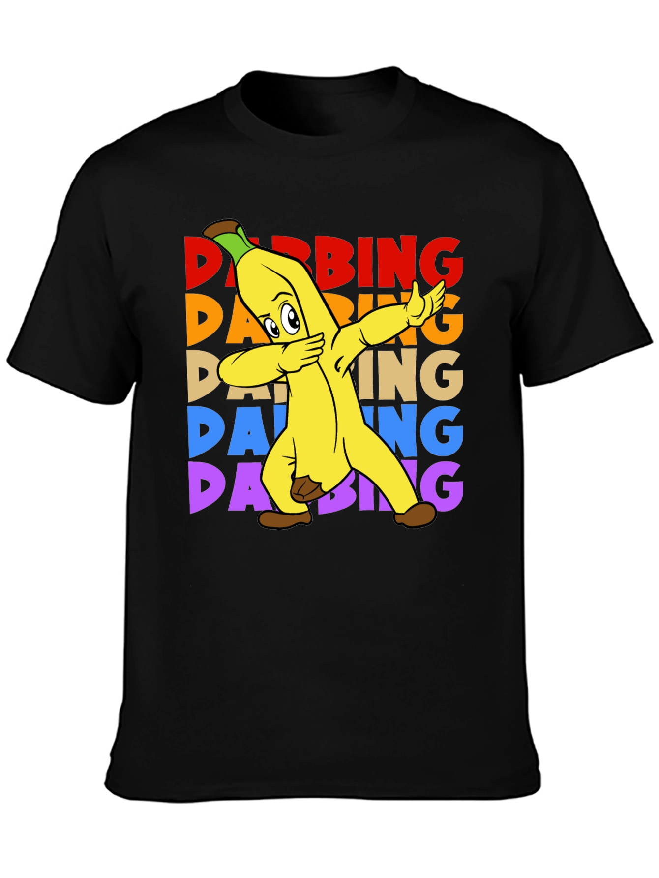 Dabbing Banana T-Shirt - Funny Fruit Cartoon Tee