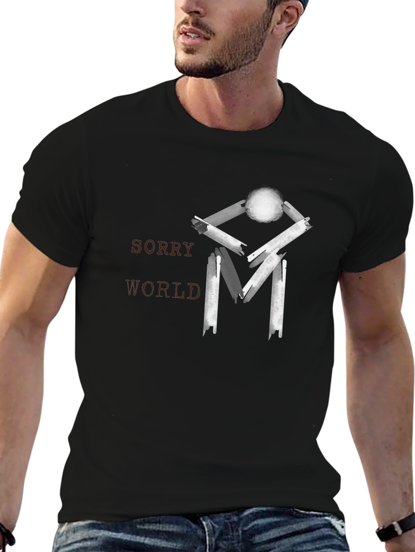 Sorry World Graphic T-Shirt - Casual Wear