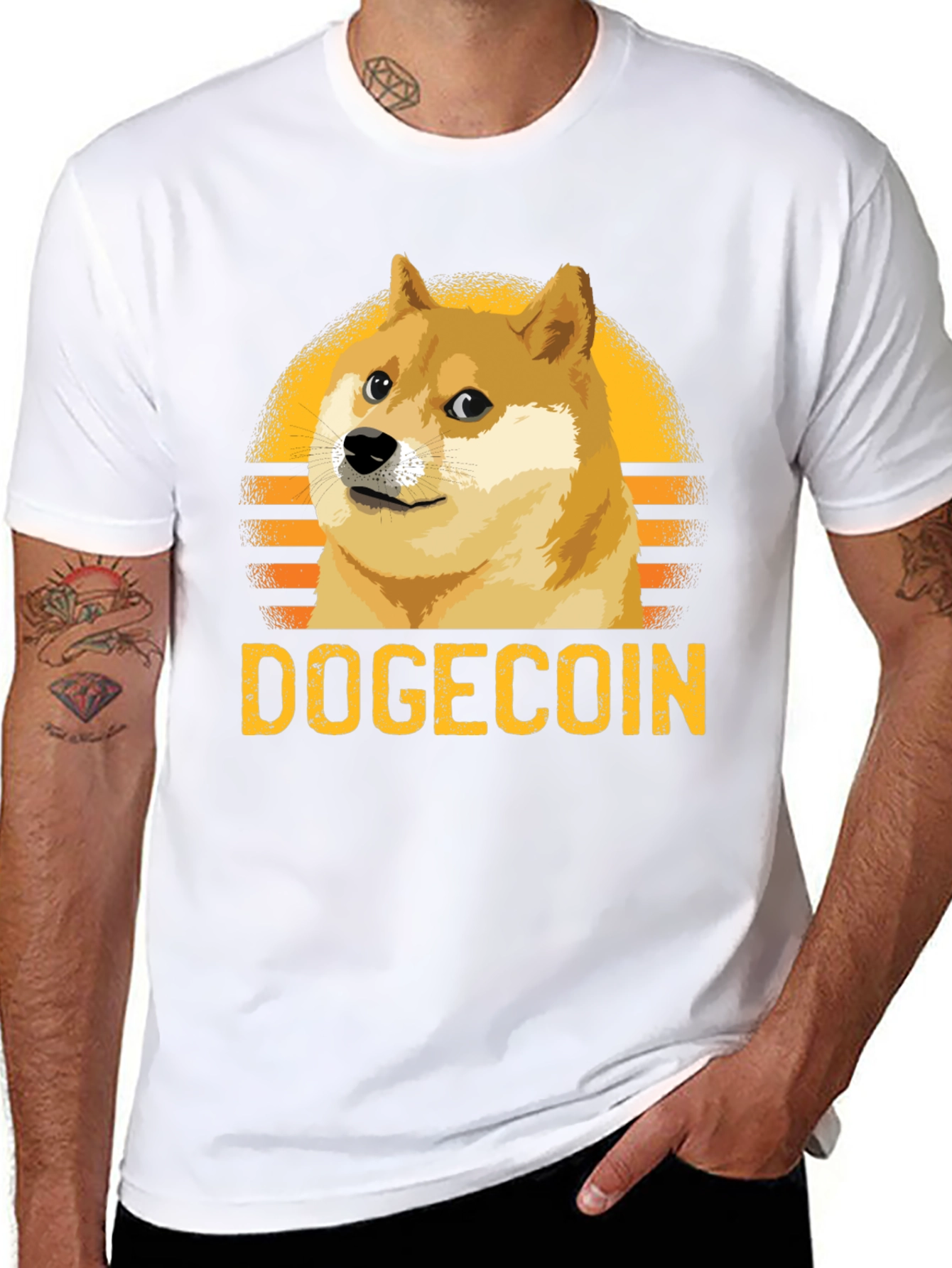 Dogecoin Retro Style T-Shirt