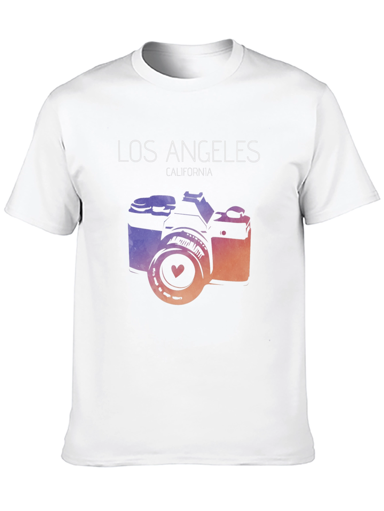 Los Angeles Camera Graphic Tee - Mens Black T-Shirt