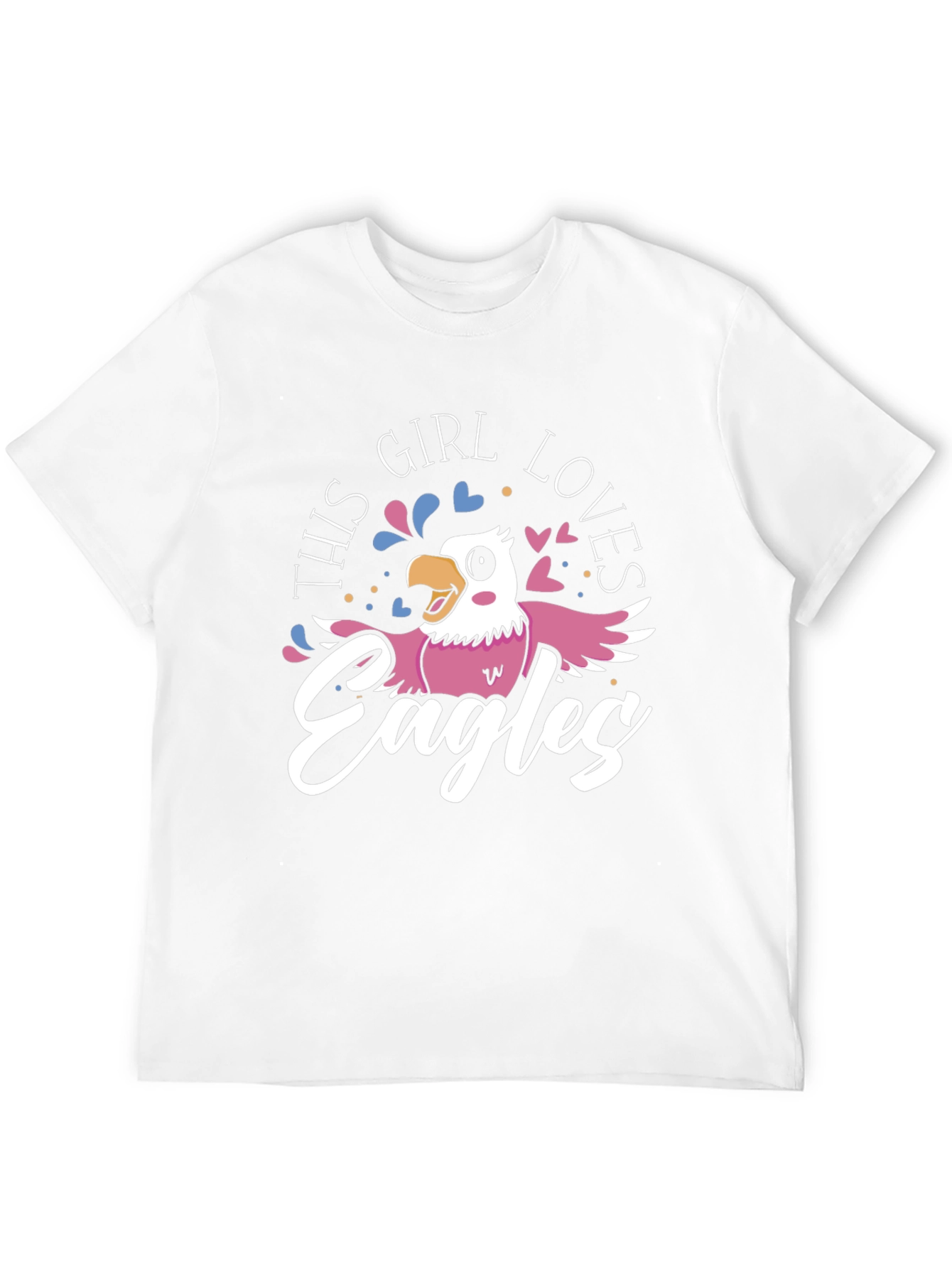 This Girl Loves Eagles Graphic T-Shirt