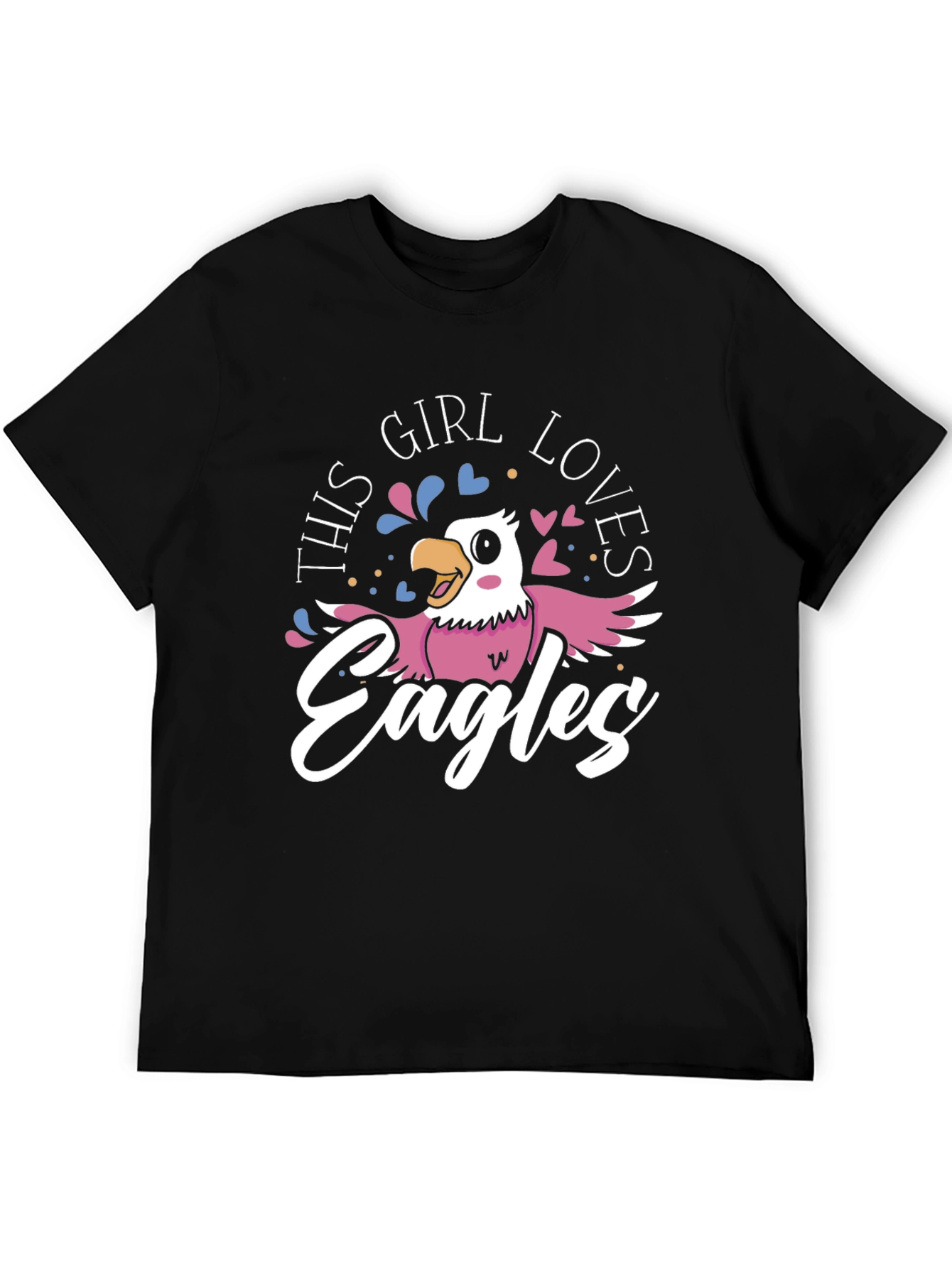 This Girl Loves Eagles Graphic T-Shirt