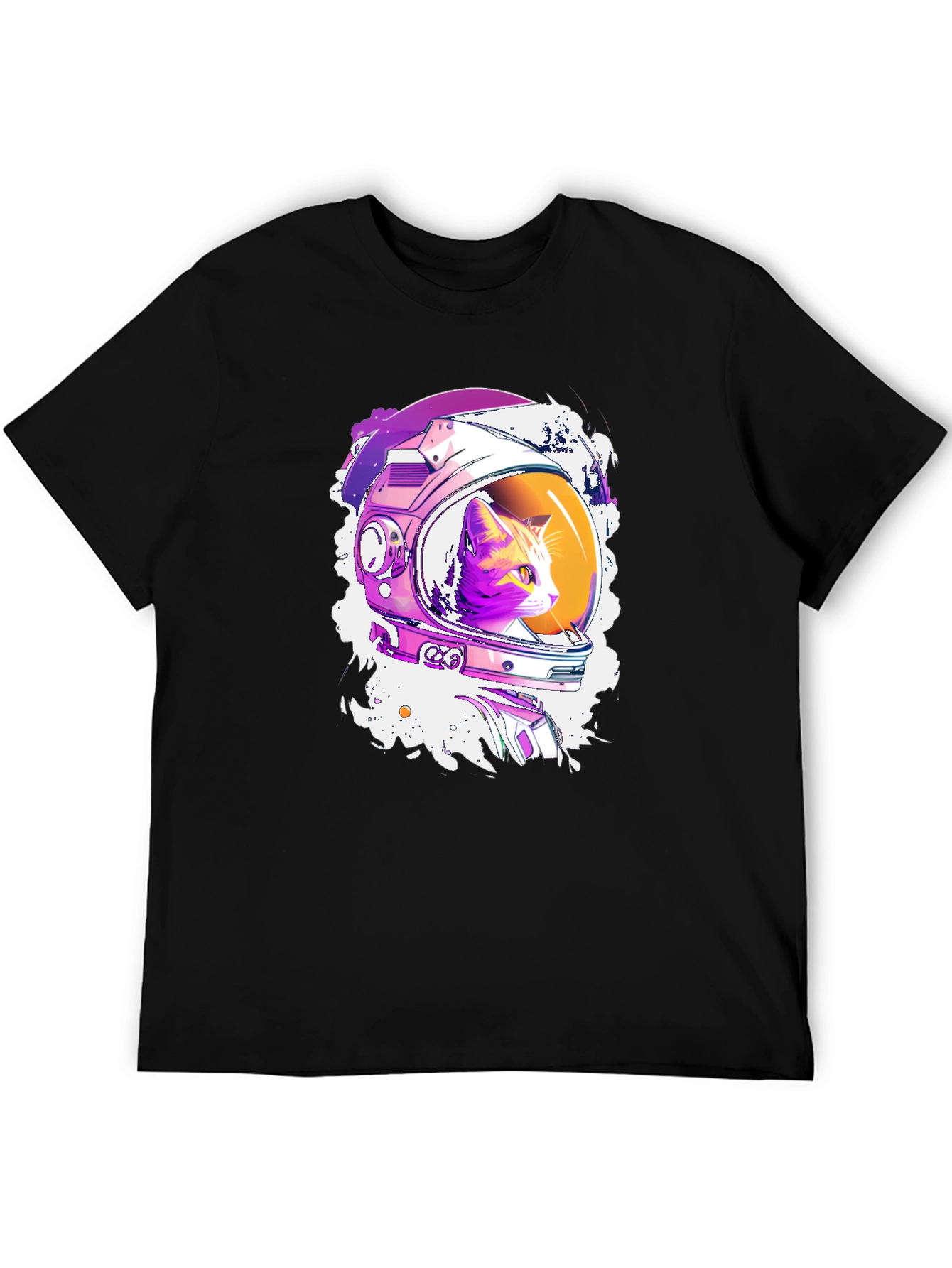 Astronaut Cat Graphic T-Shirt