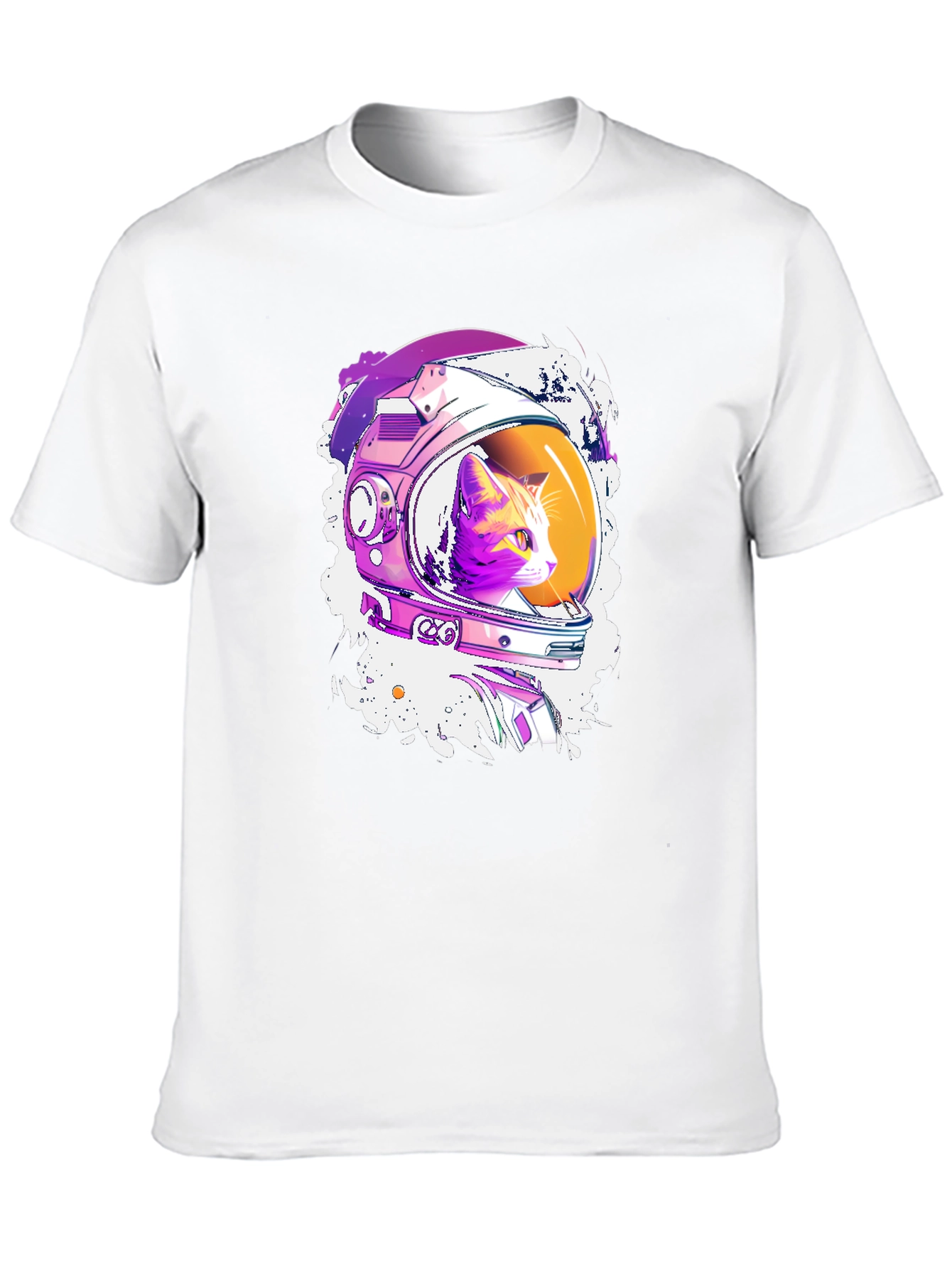 Astronaut Cat Graphic T-Shirt