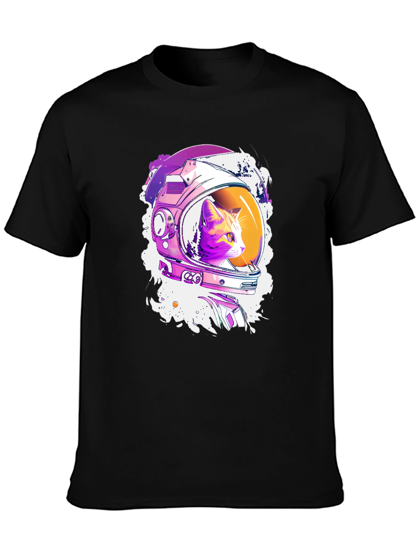 Astronaut Cat Graphic T-Shirt