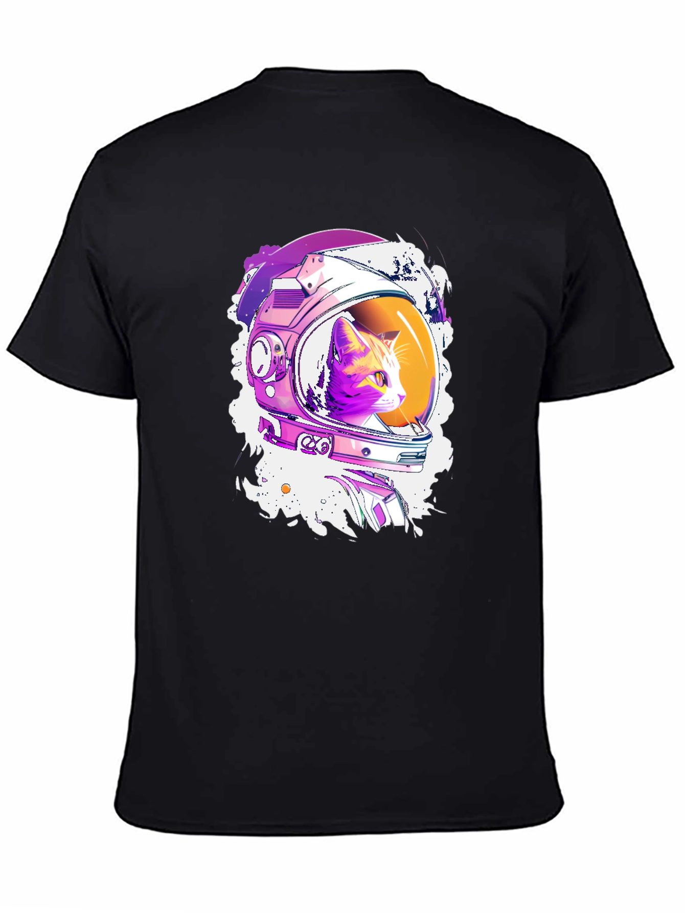Astronaut Cat Graphic T-Shirt