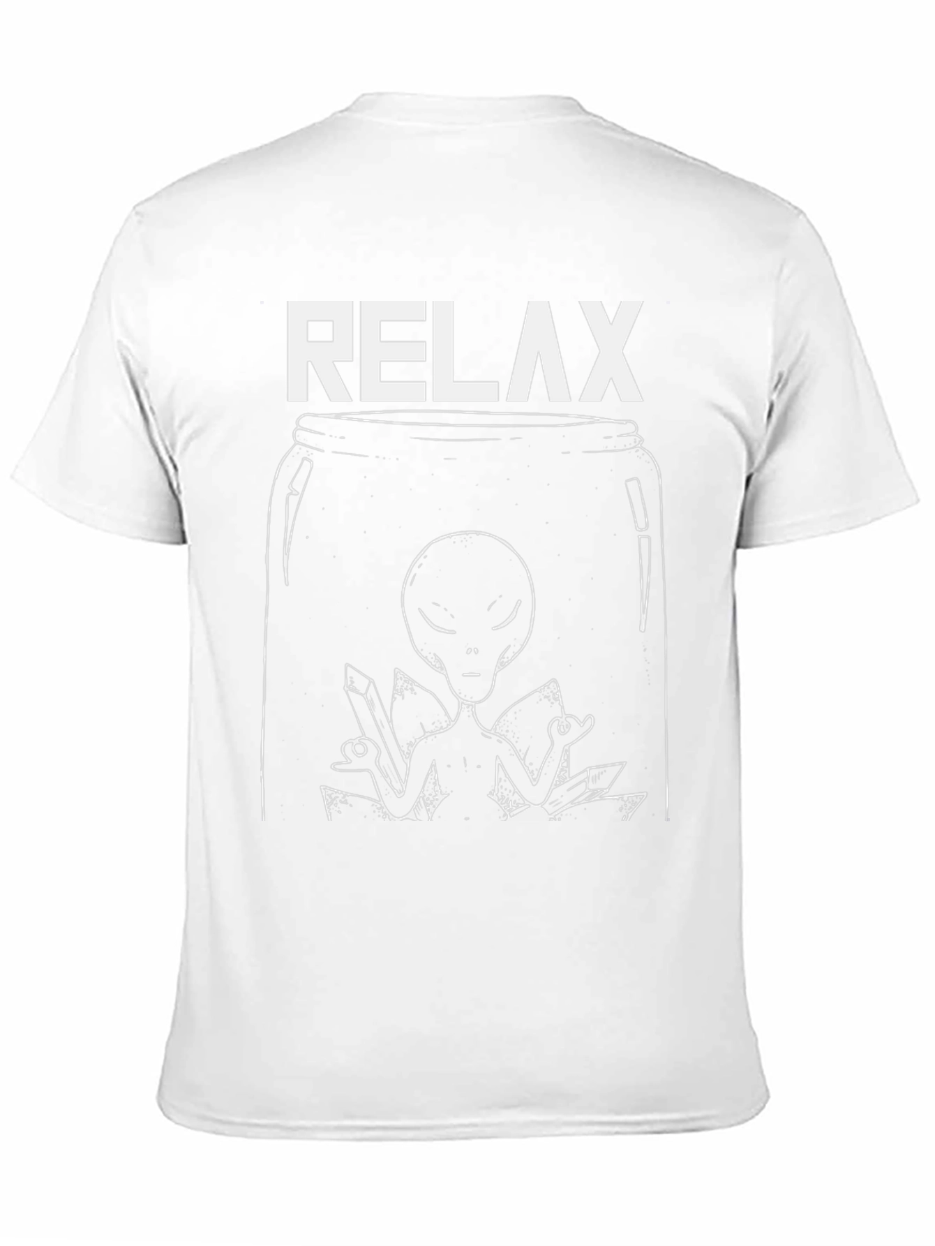 Relax Alien Graphic T-Shirt - Black Cotton Tee
